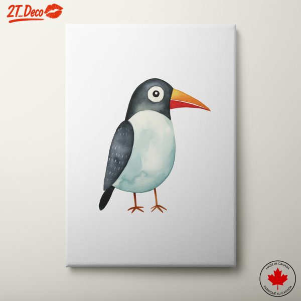 Whimsical Bird Illustration for Home Decor