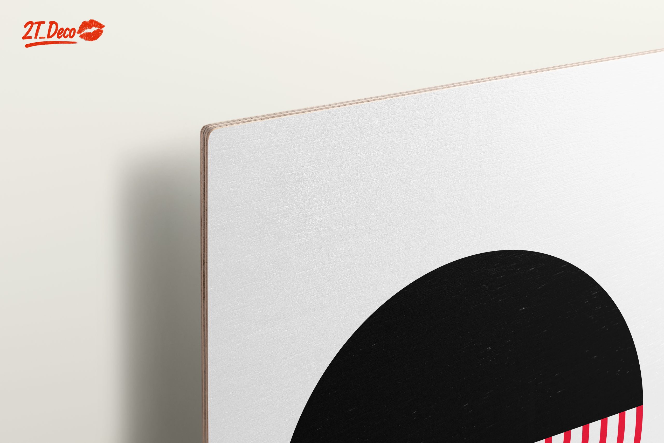 Geometric Black and Red Abstract Artwork - Image 15