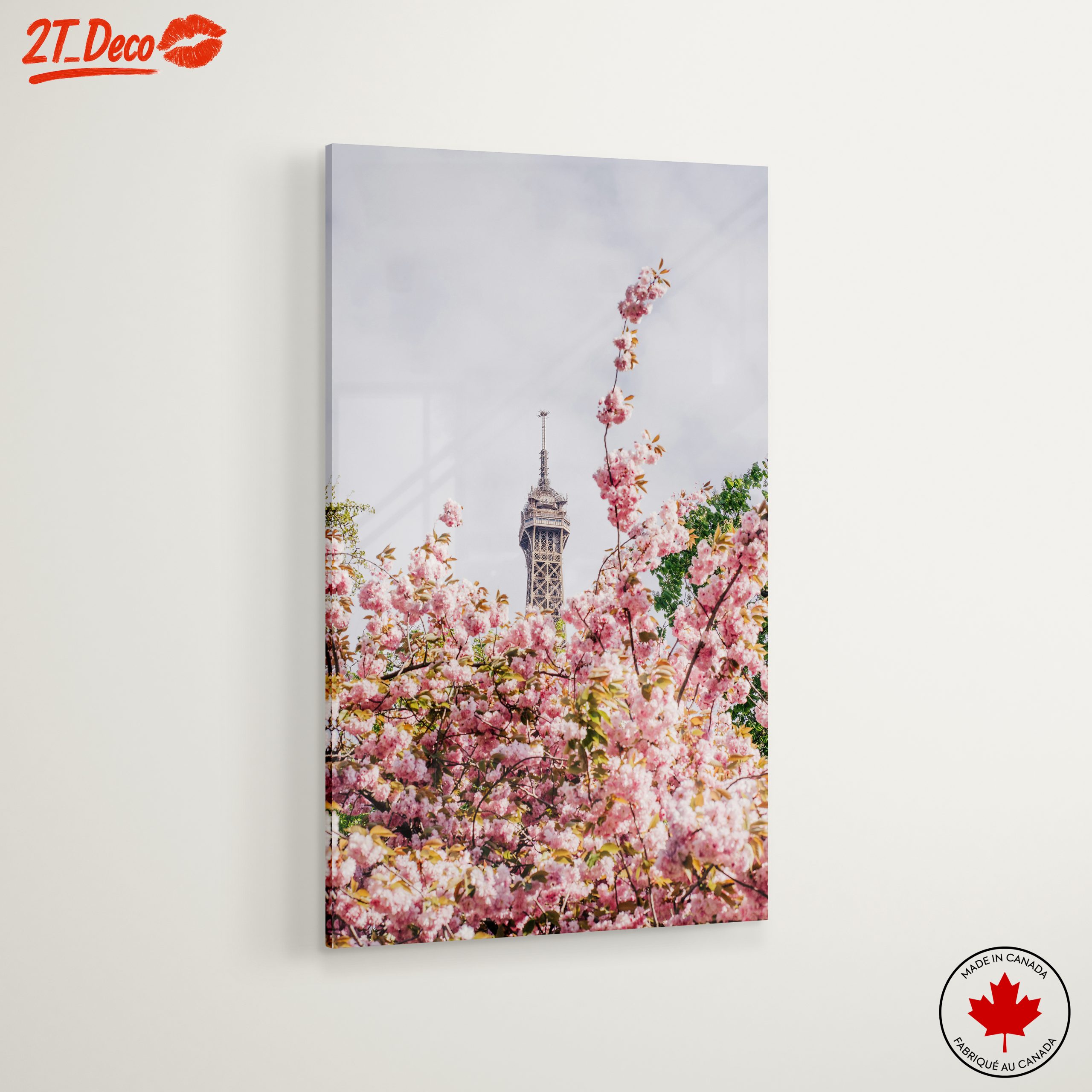 Eiffel Tower Blooming Cherry Blossom Artwork - Image 6