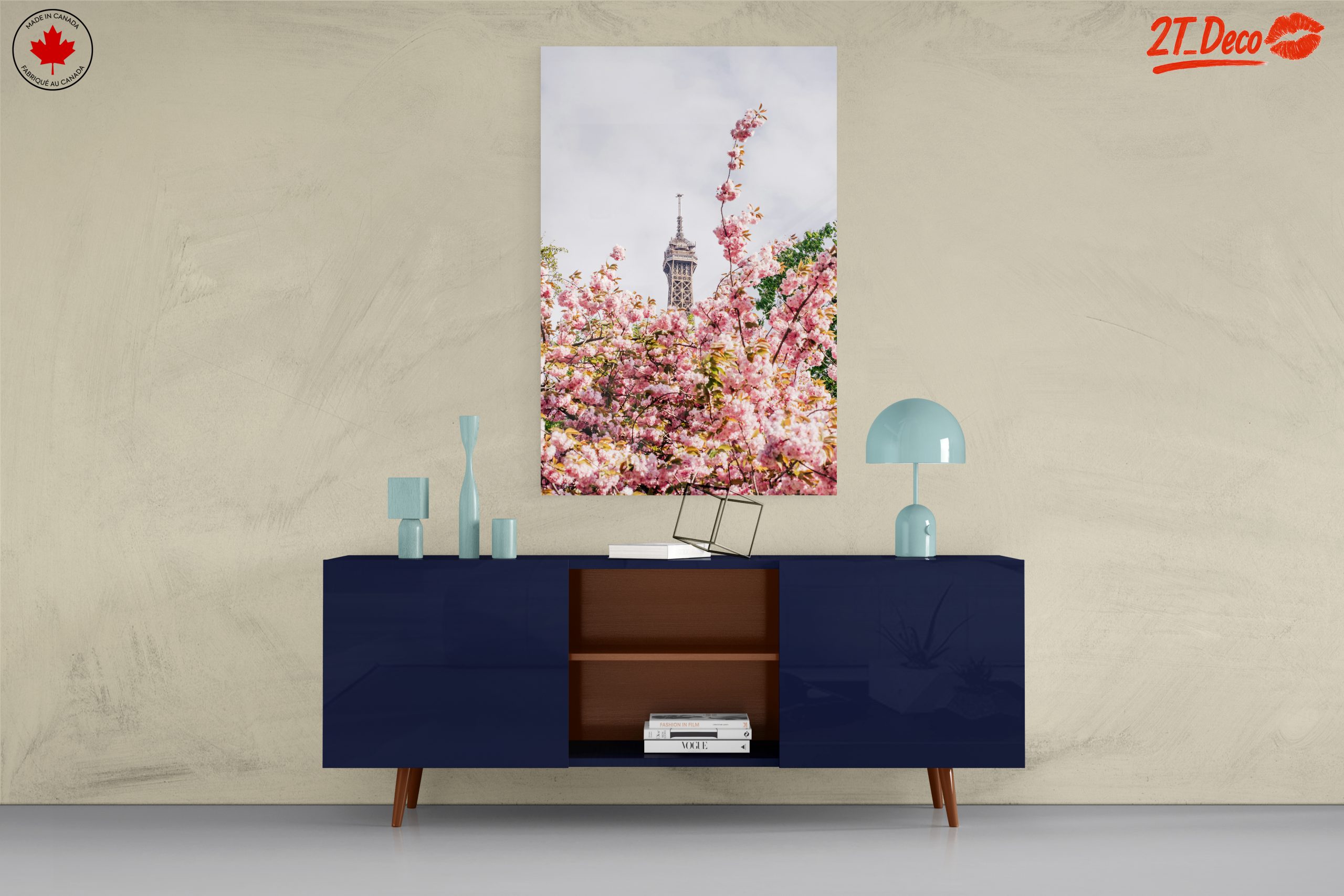 Eiffel Tower Blooming Cherry Blossom Artwork - Image 8