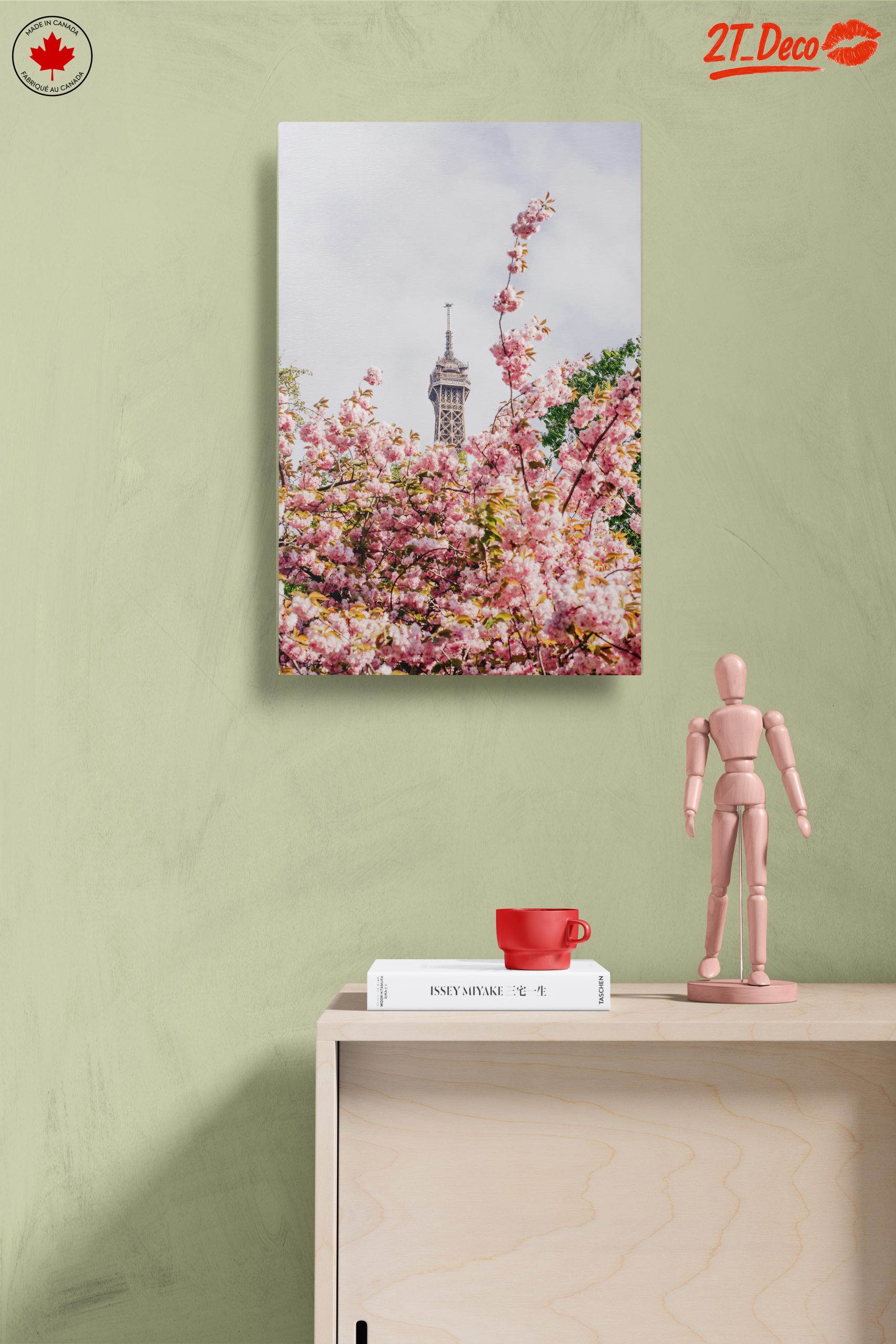 Eiffel Tower Blooming Cherry Blossom Artwork - Image 14