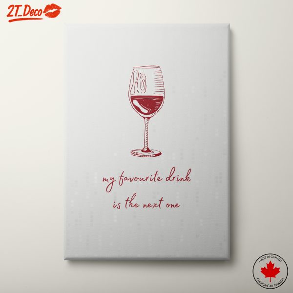 Wine Glass Art with Humorous Quote