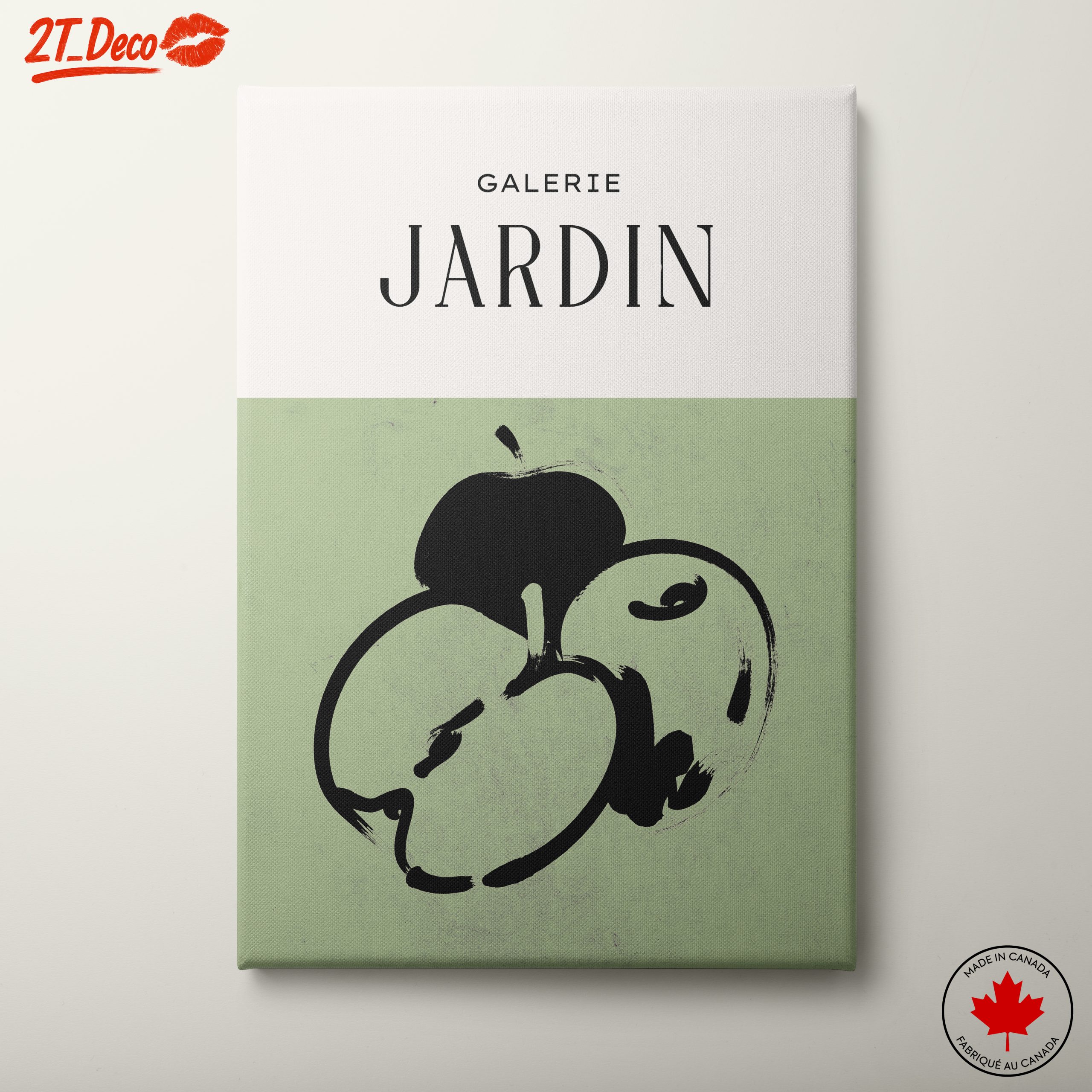 Stylized Abstract Apple Artwork