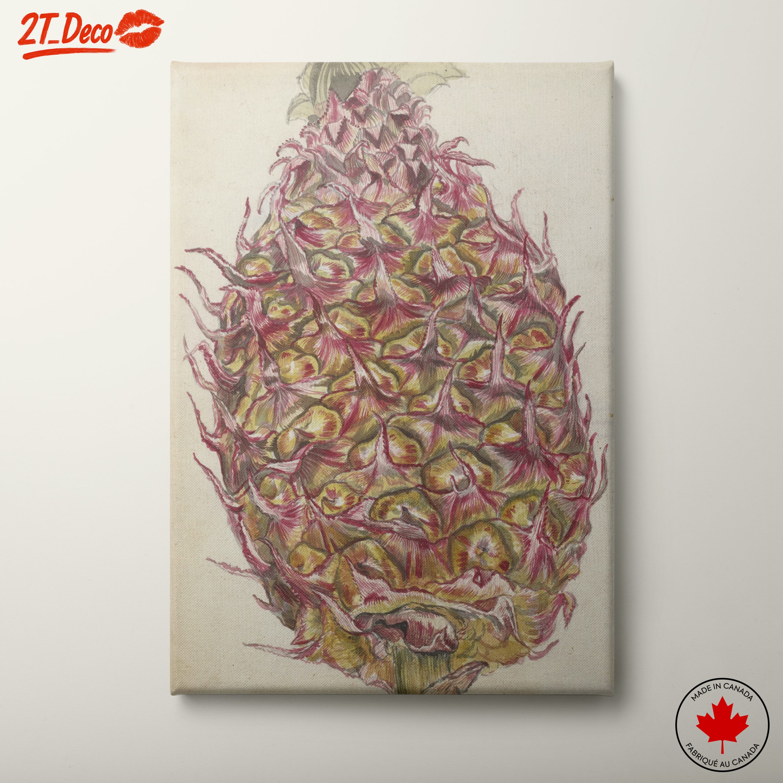 Colorful Abstract Pineapple Illustration