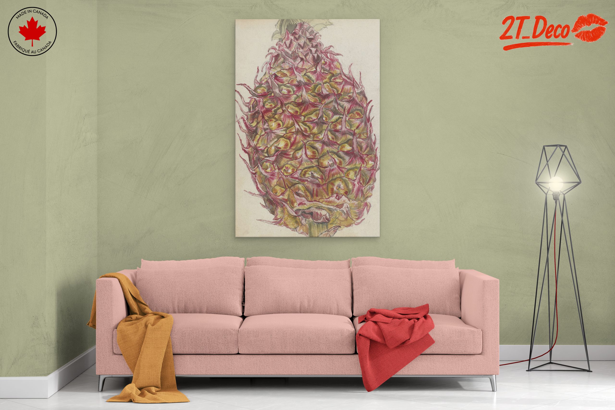 Colorful Abstract Pineapple Illustration - Image 2