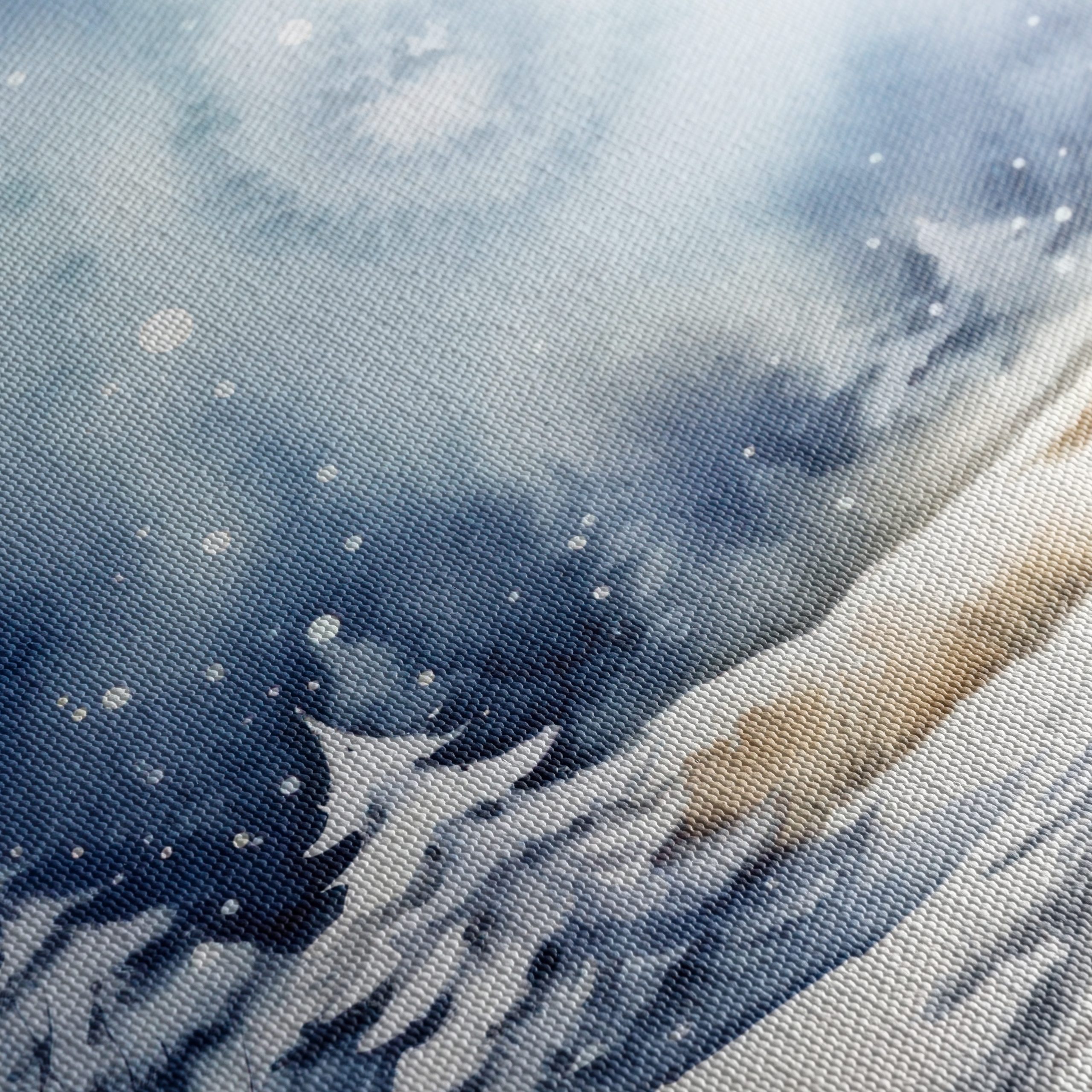 Serene Winter Landscape with Moonlight - Image 5