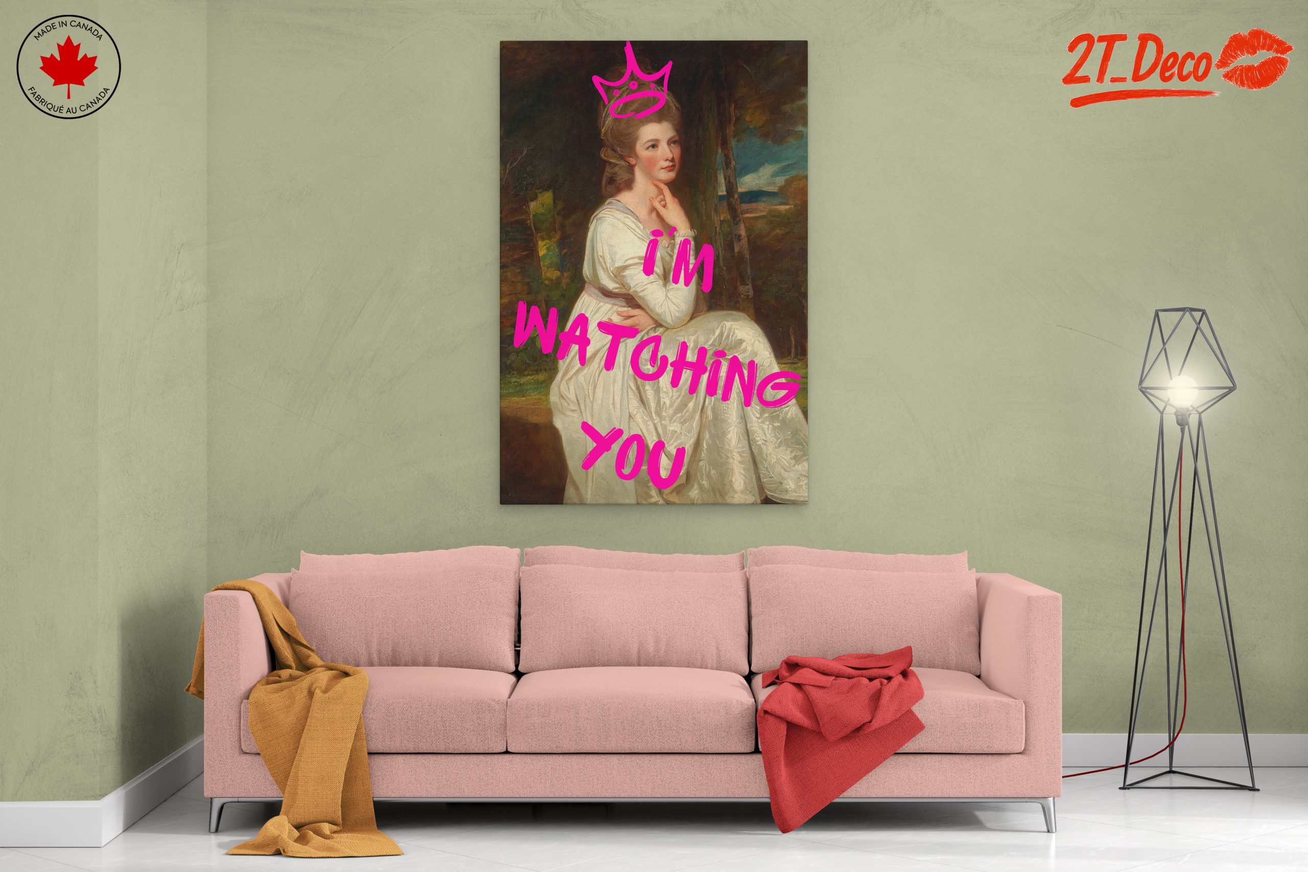 Modern Female Portrait with Playful Text - Image 2