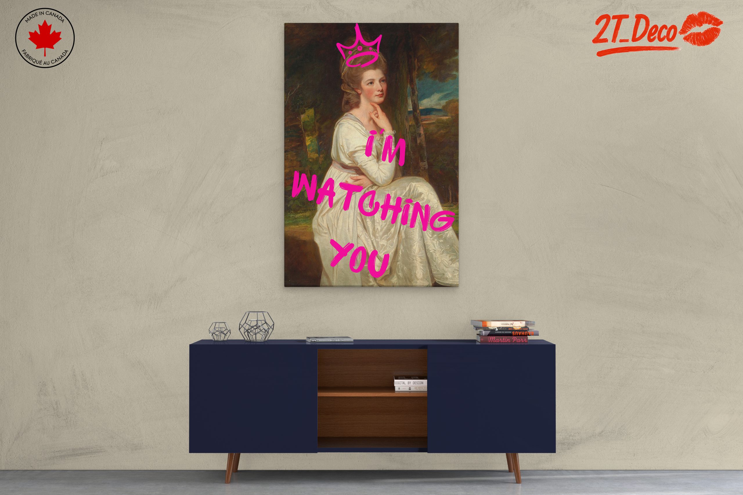 Modern Female Portrait with Playful Text - Image 3