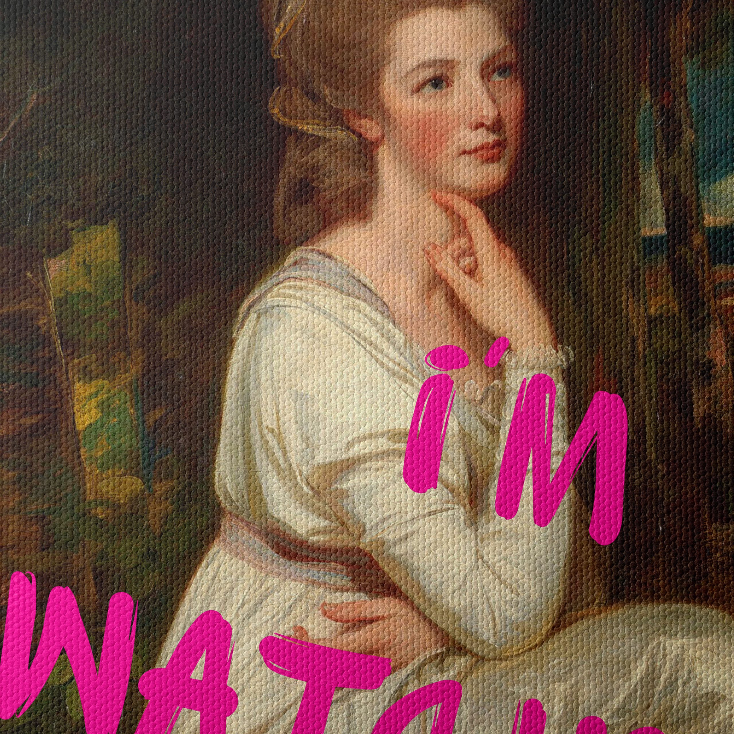 Modern Female Portrait with Playful Text - Image 4