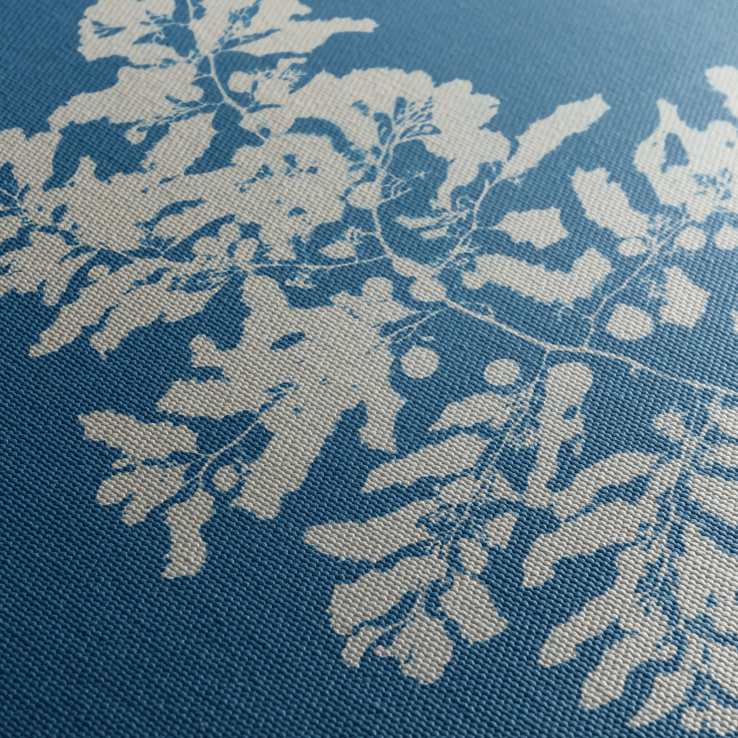 Elegant Botanical Art in Blue - Image 5
