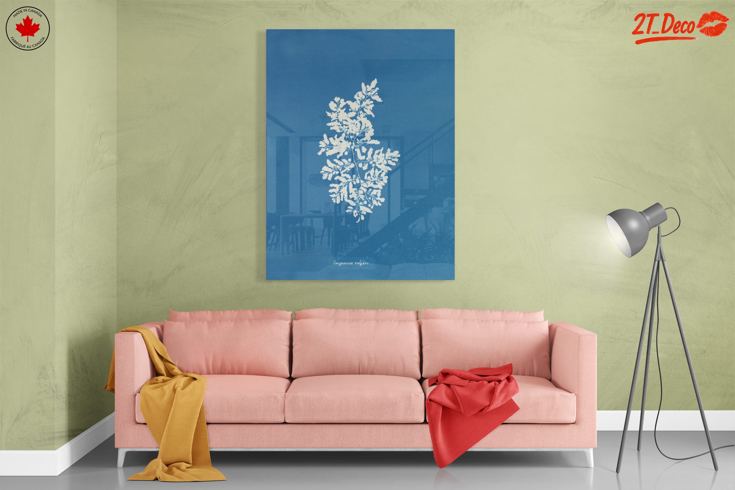 Elegant Botanical Art in Blue - Image 7