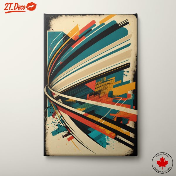 Vibrant Dynamic Abstract Art Composition 4