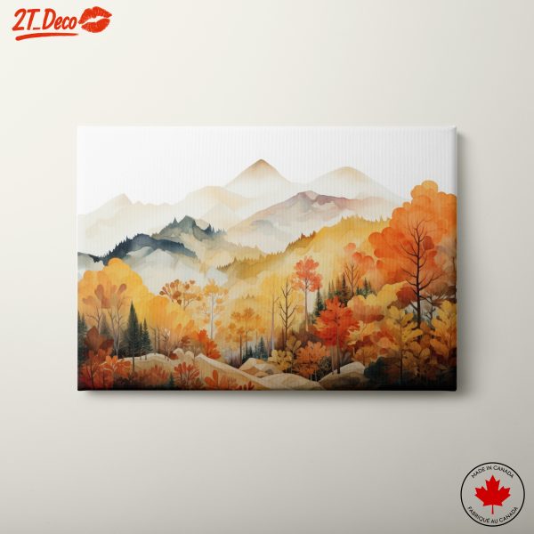 Vibrant Autumn Landscape Art