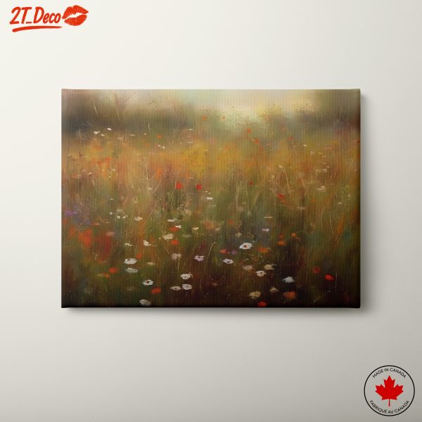 Colorful Floral Landscape with Wildflowers