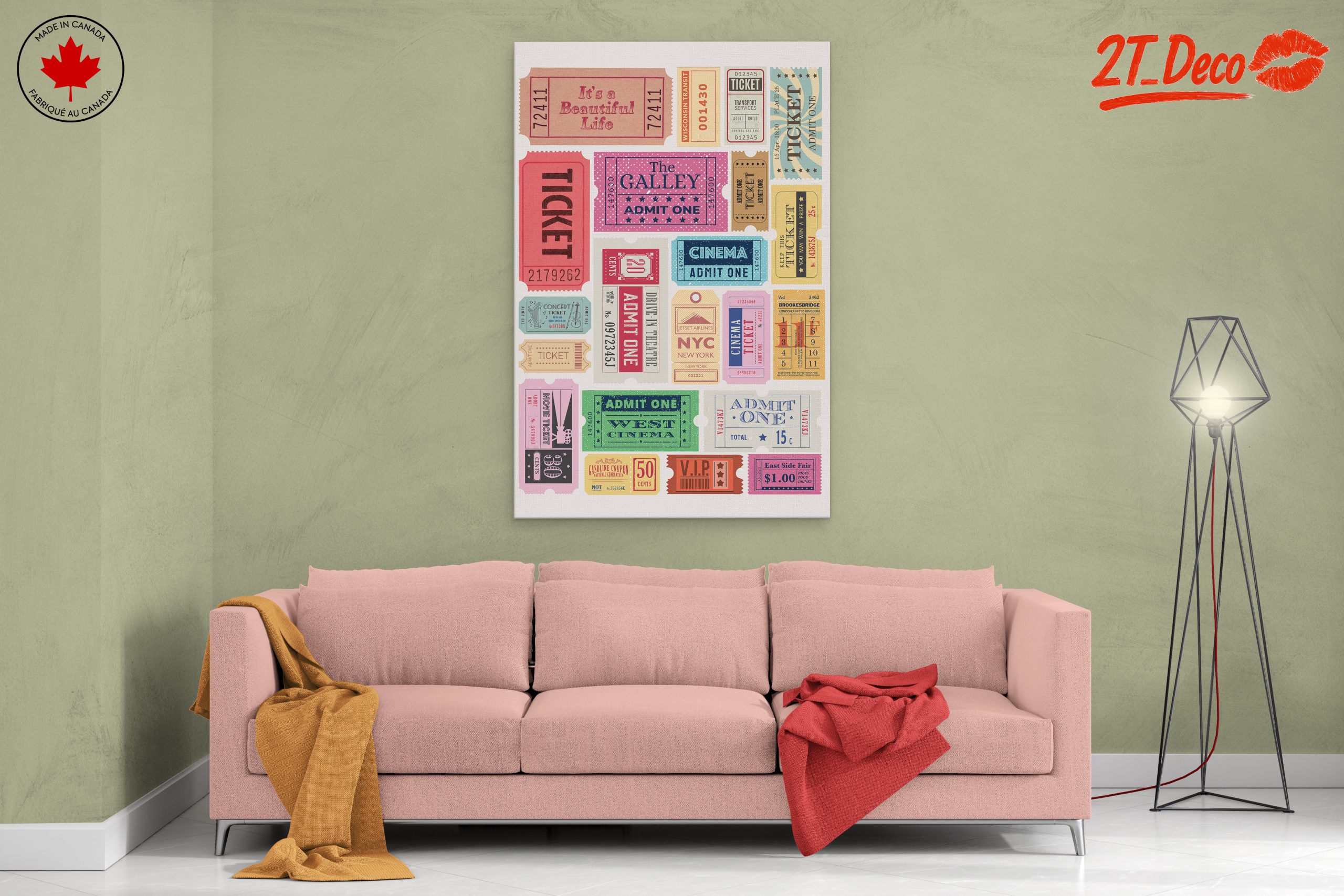 Whimsical Doodle Art of Vintage Tickets - Image 2