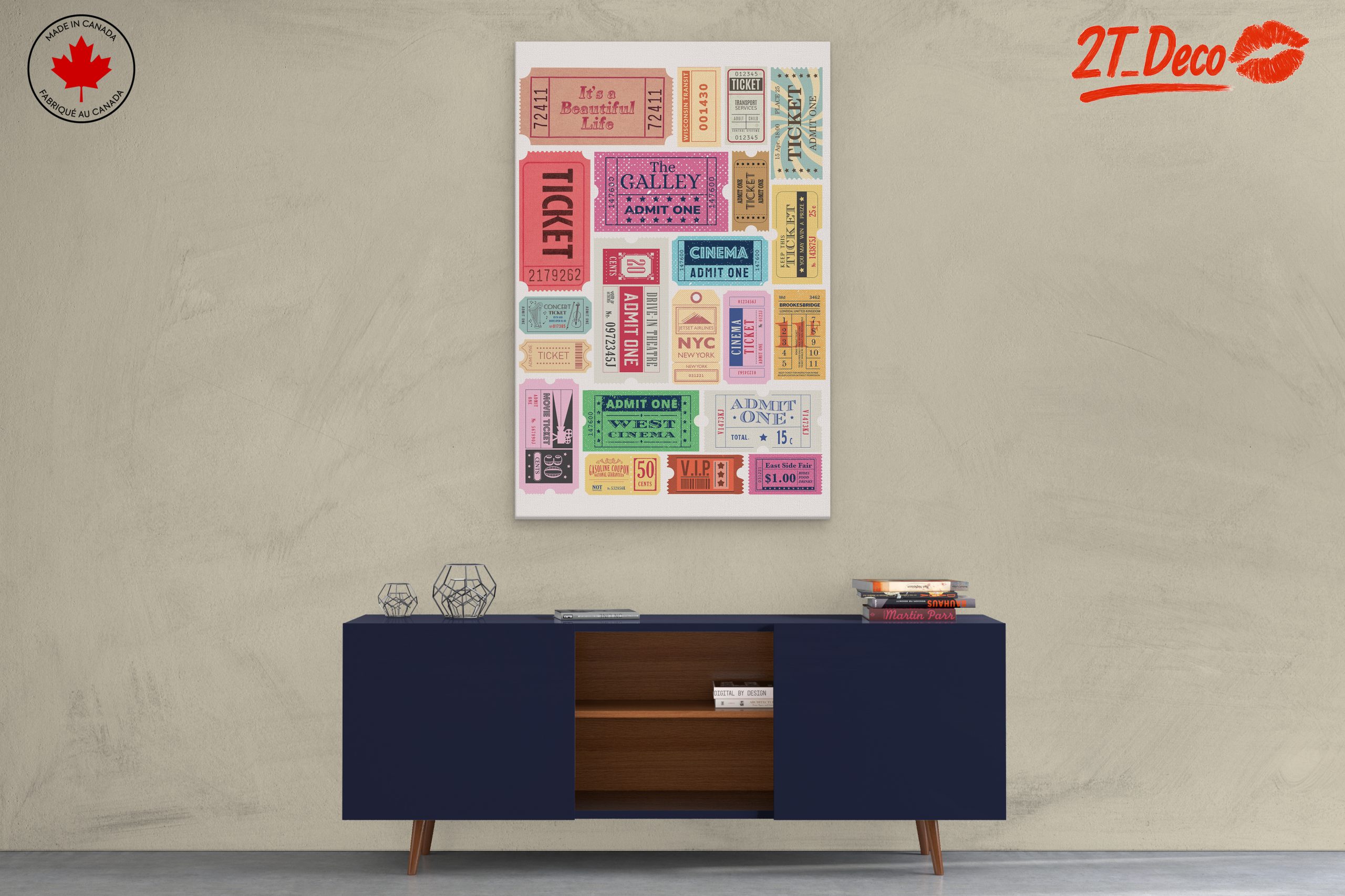 Whimsical Doodle Art of Vintage Tickets - Image 3