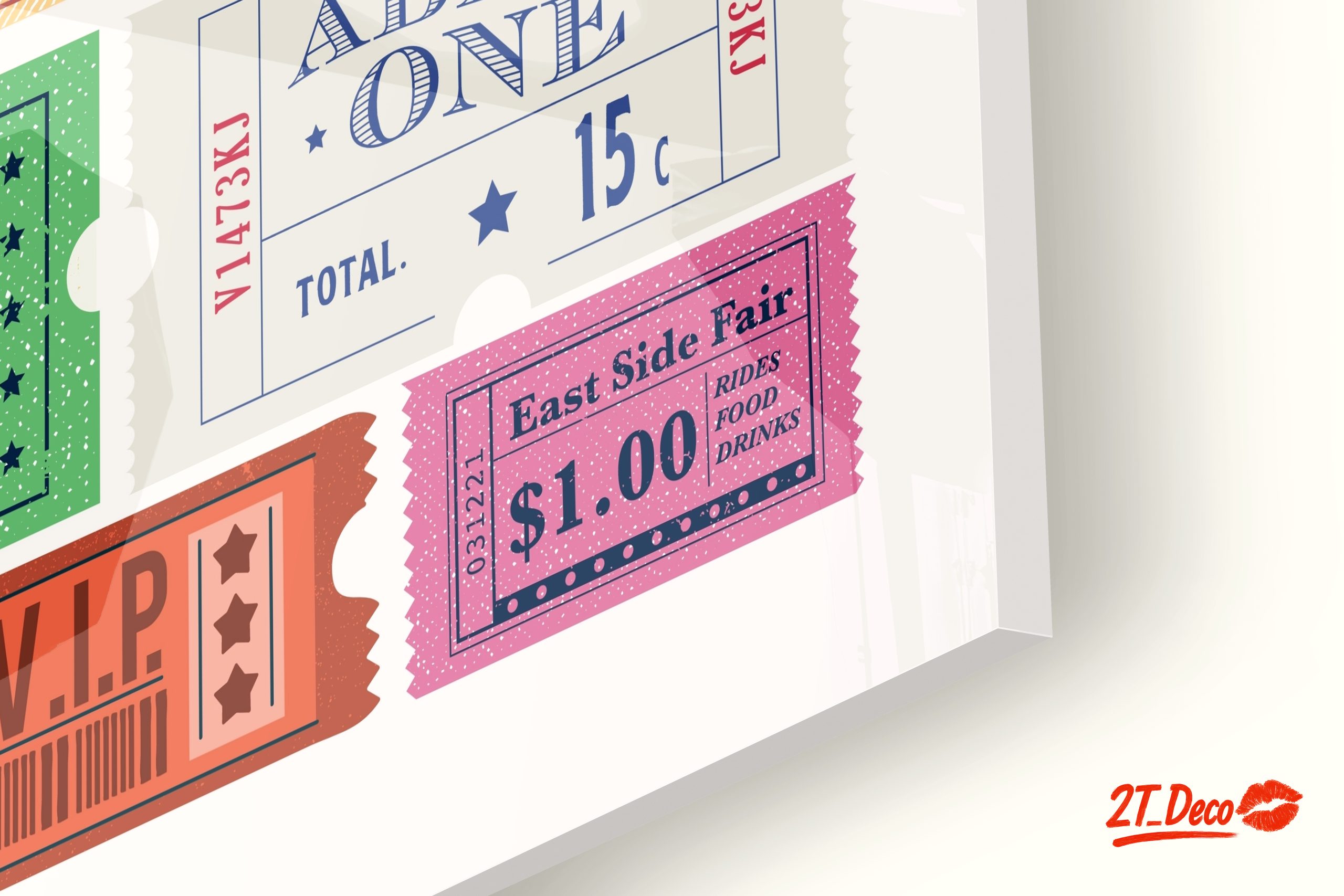 Whimsical Doodle Art of Vintage Tickets - Image 9