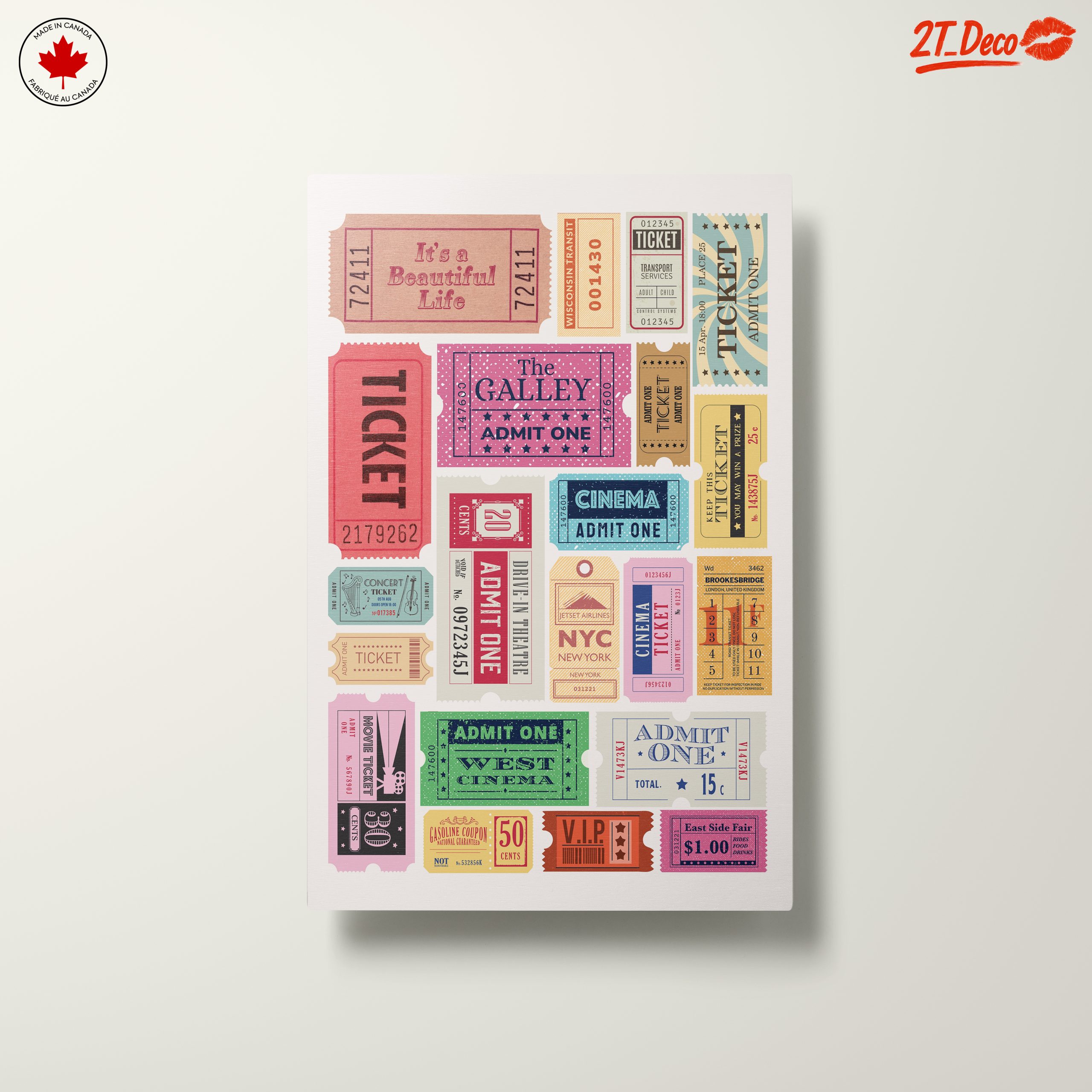 Whimsical Doodle Art of Vintage Tickets - Image 10