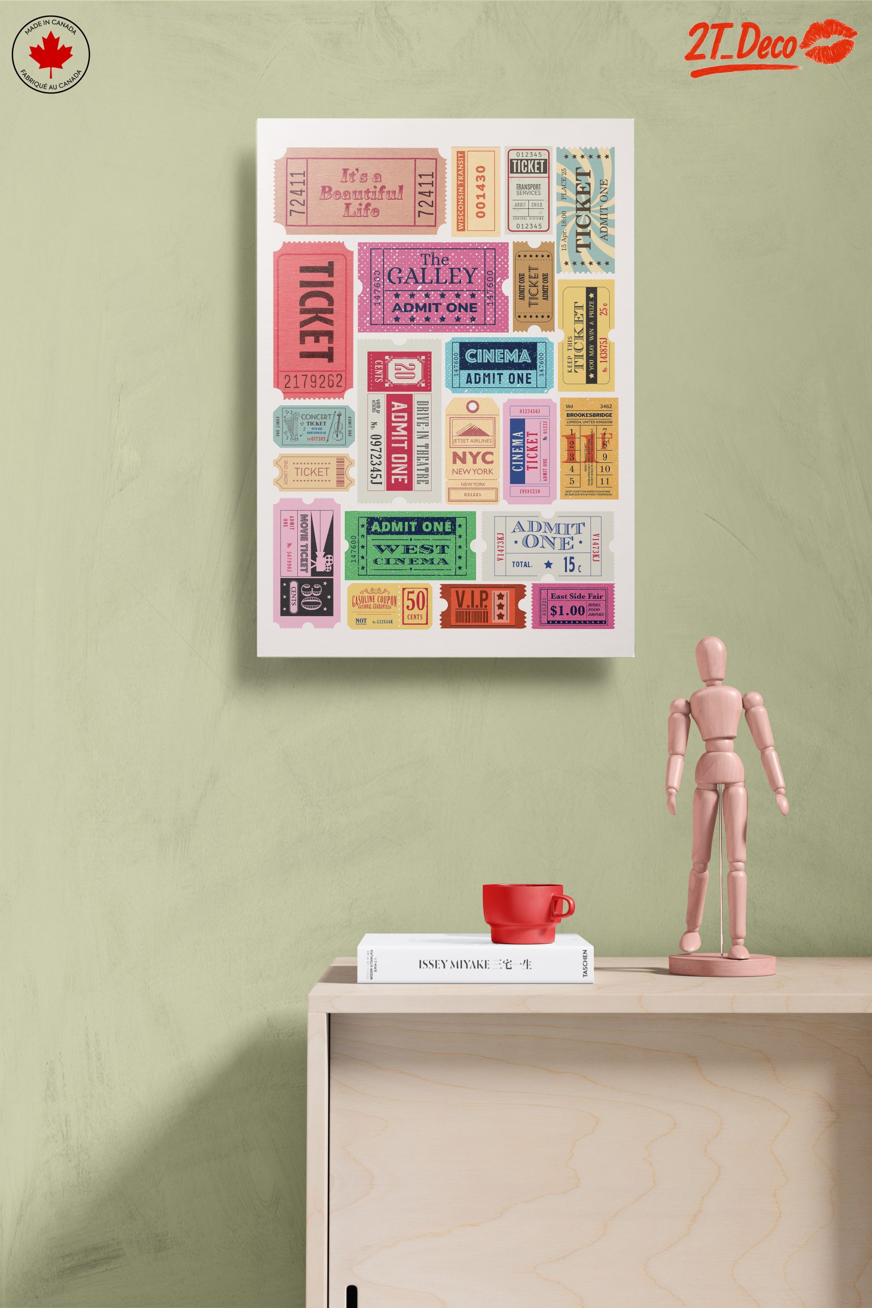 Whimsical Doodle Art of Vintage Tickets - Image 14