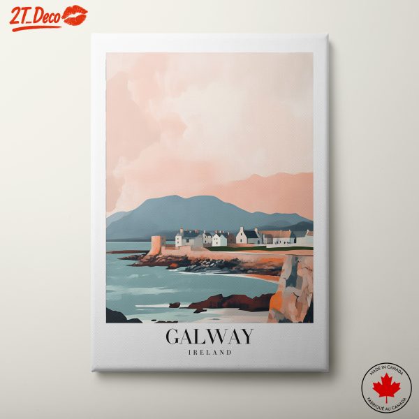 Stylized Galway Ireland Landscape