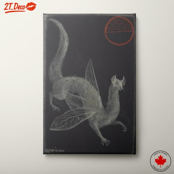 Surreal Creature Illustration with Wings