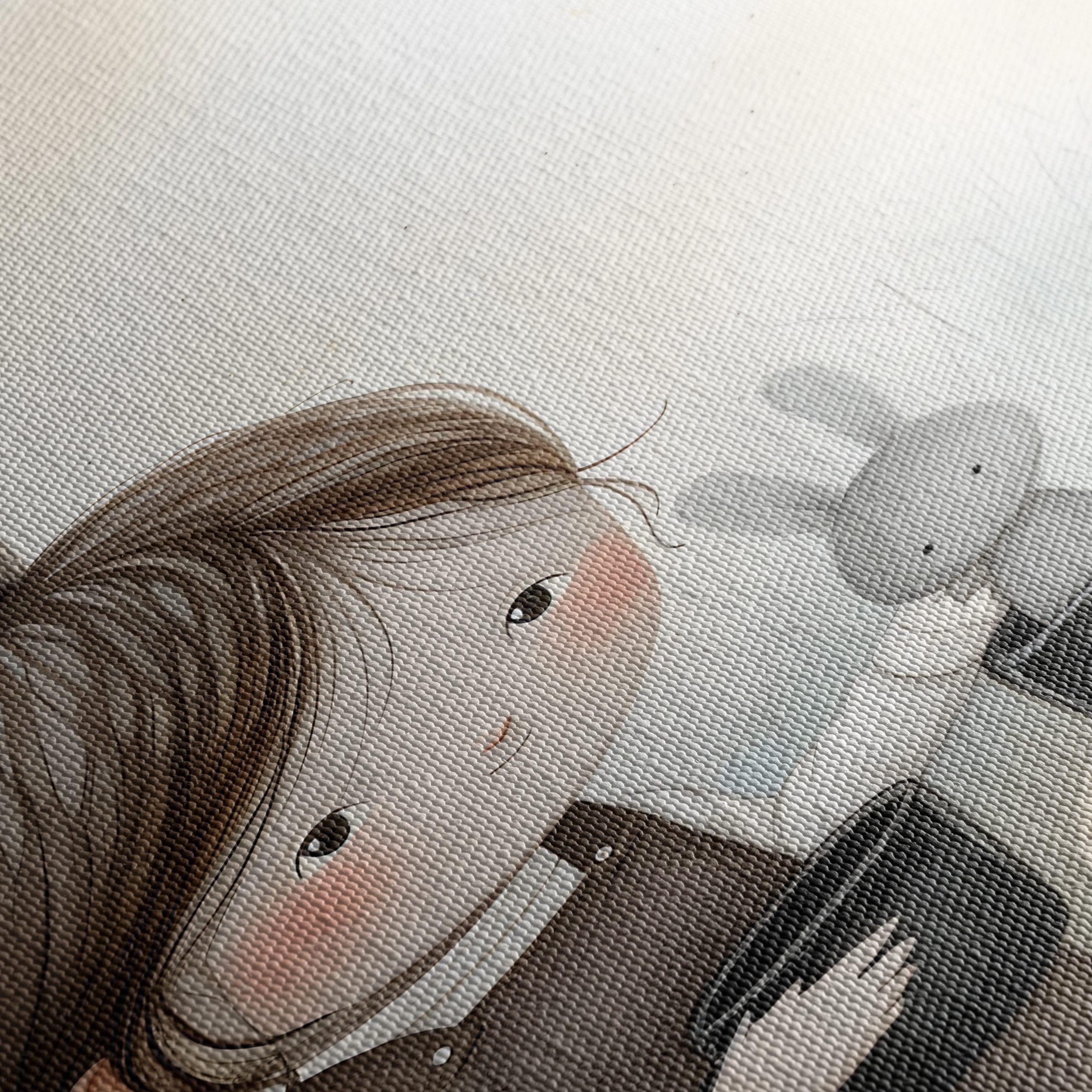 Whimsical Bunny Girl with Colorful Eggs - Image 5