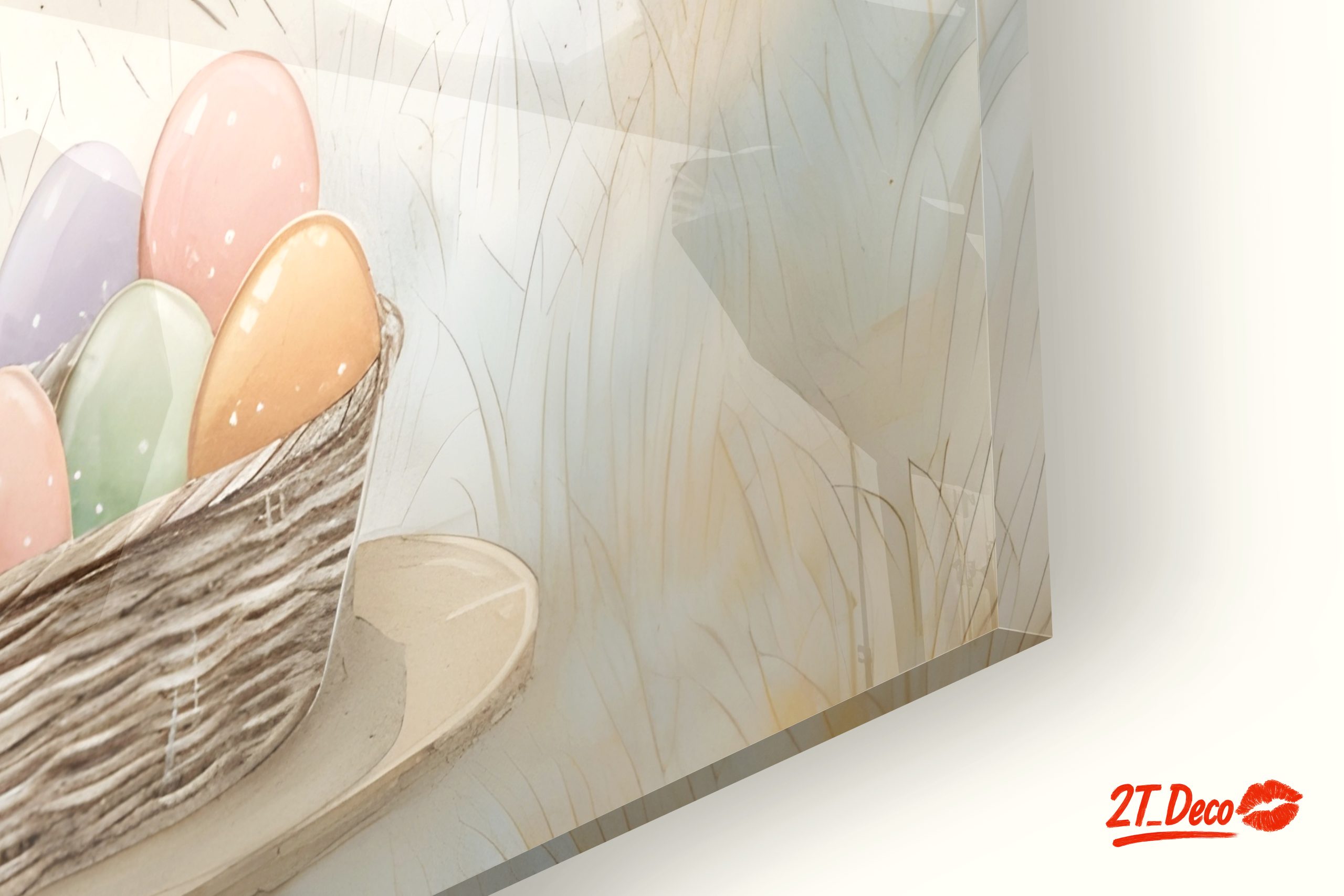 Whimsical Bunny Girl with Colorful Eggs - Image 9