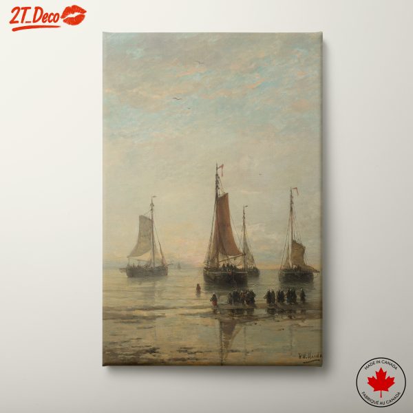 Serene Maritime Scene with Sailing Boats