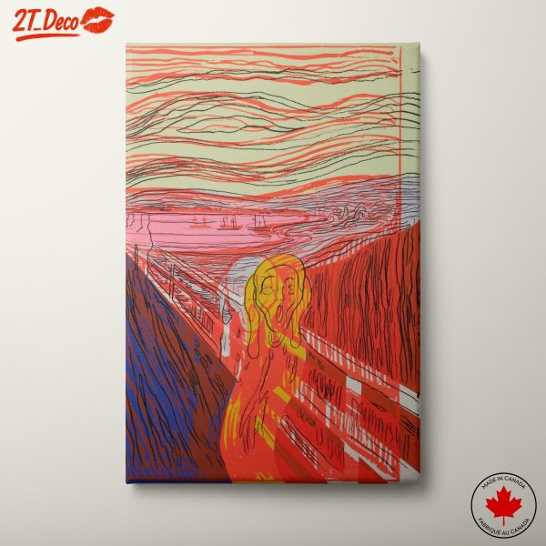 Modern Interpretation of The Scream in Vibrant Colors