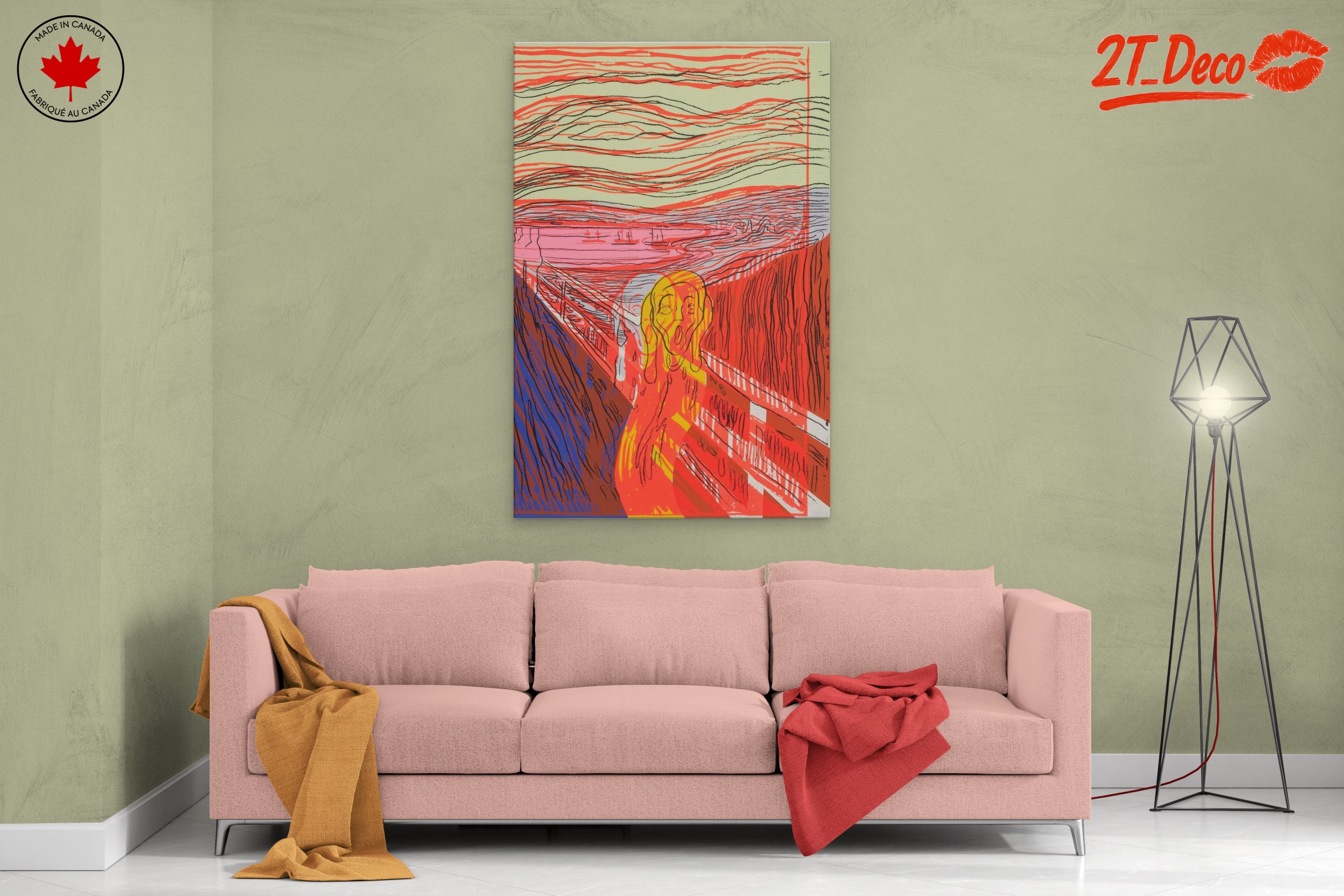 Modern Interpretation of The Scream in Vibrant Colors - Image 2