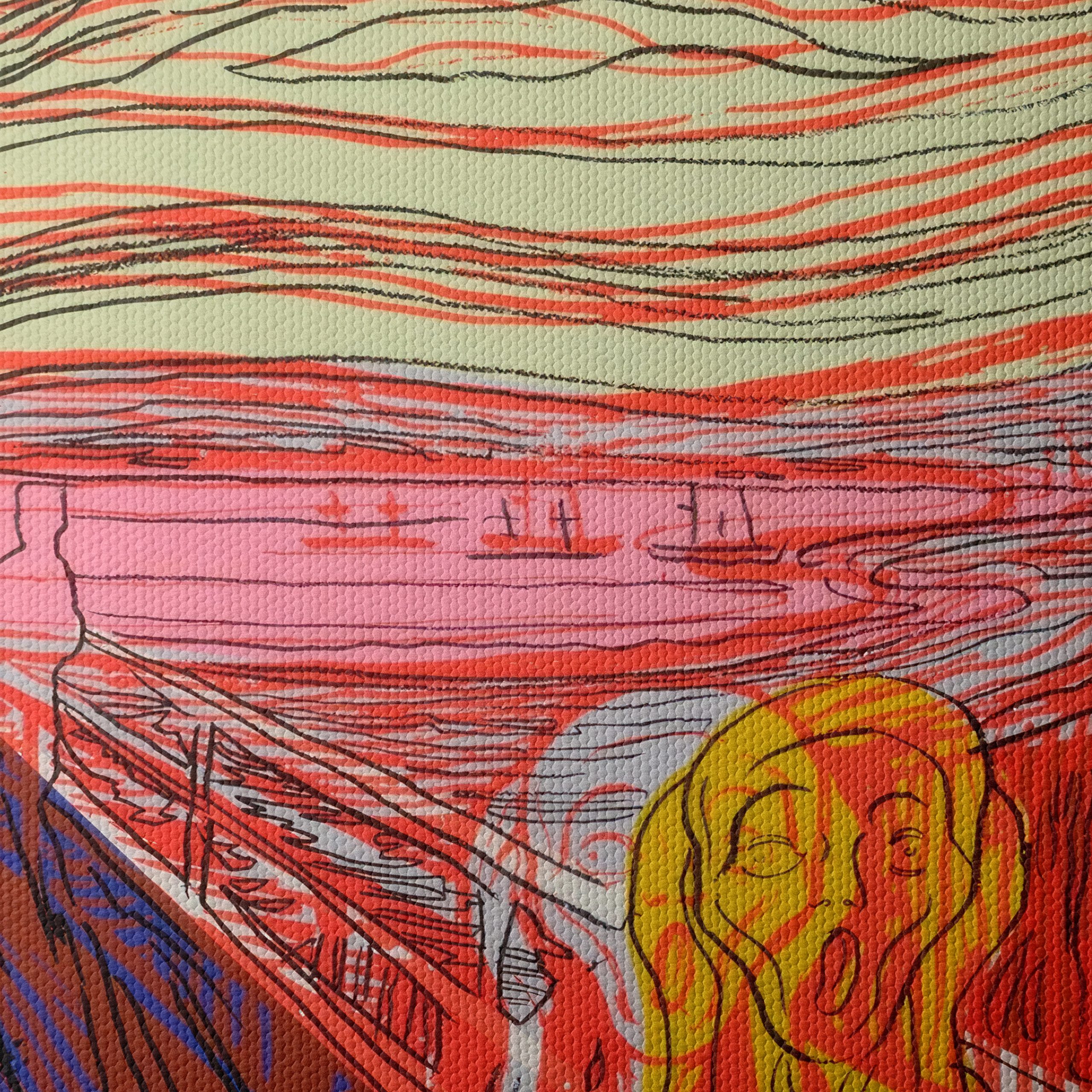 Modern Interpretation of The Scream in Vibrant Colors - Image 4