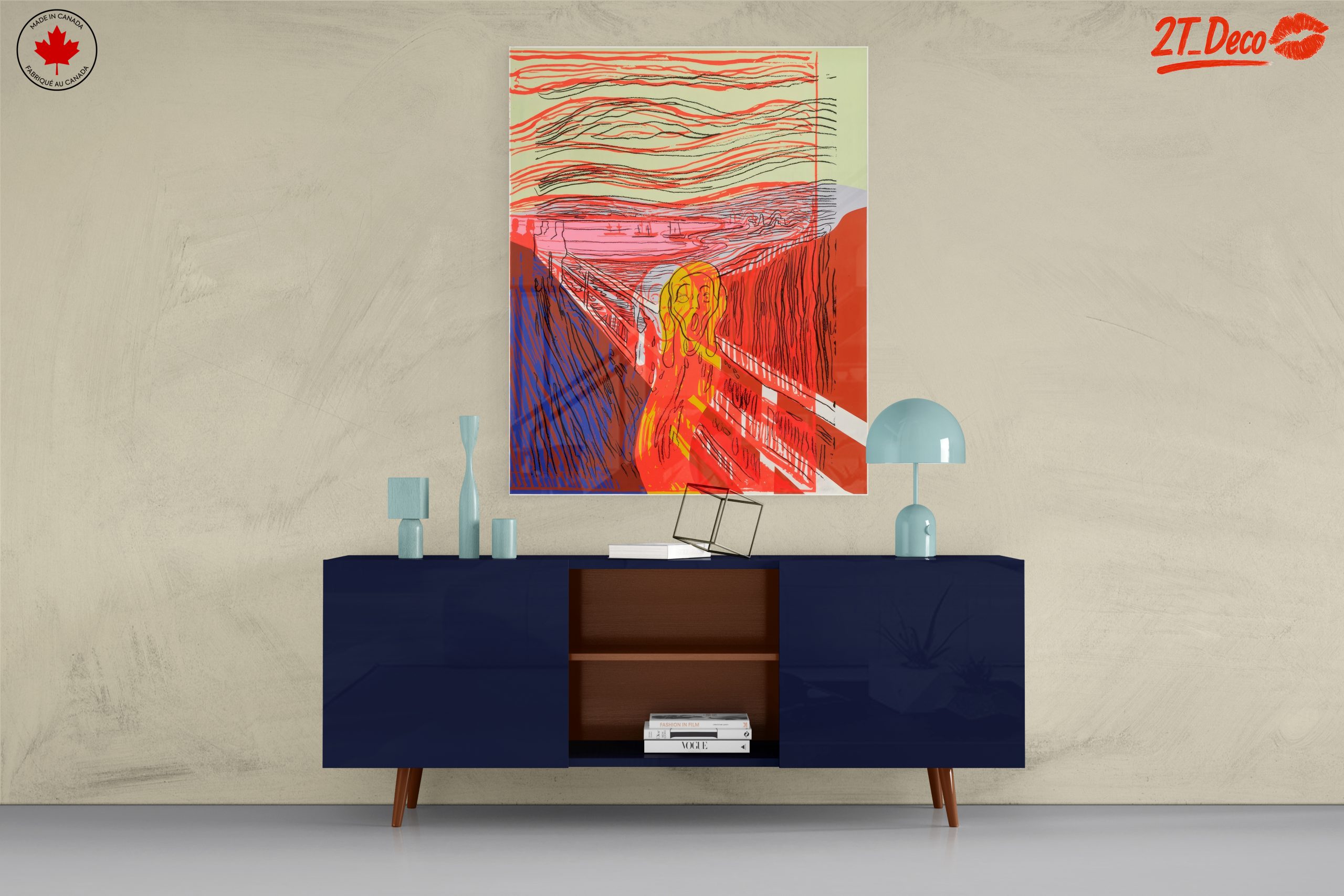 Modern Interpretation of The Scream in Vibrant Colors - Image 8