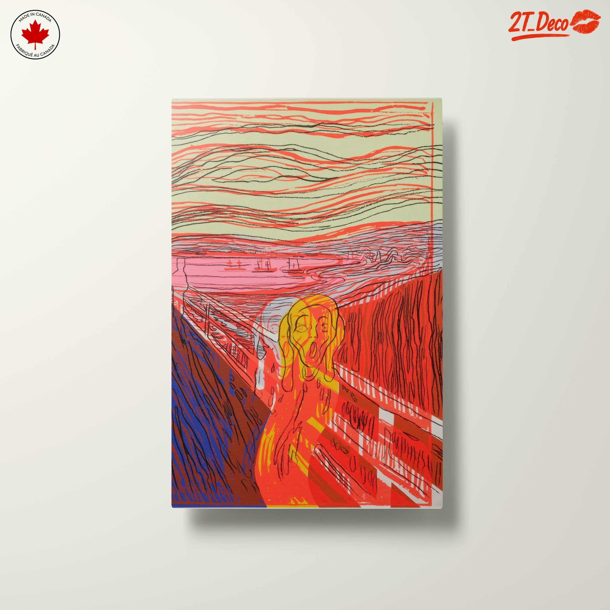 Modern Interpretation of The Scream in Vibrant Colors - Image 10