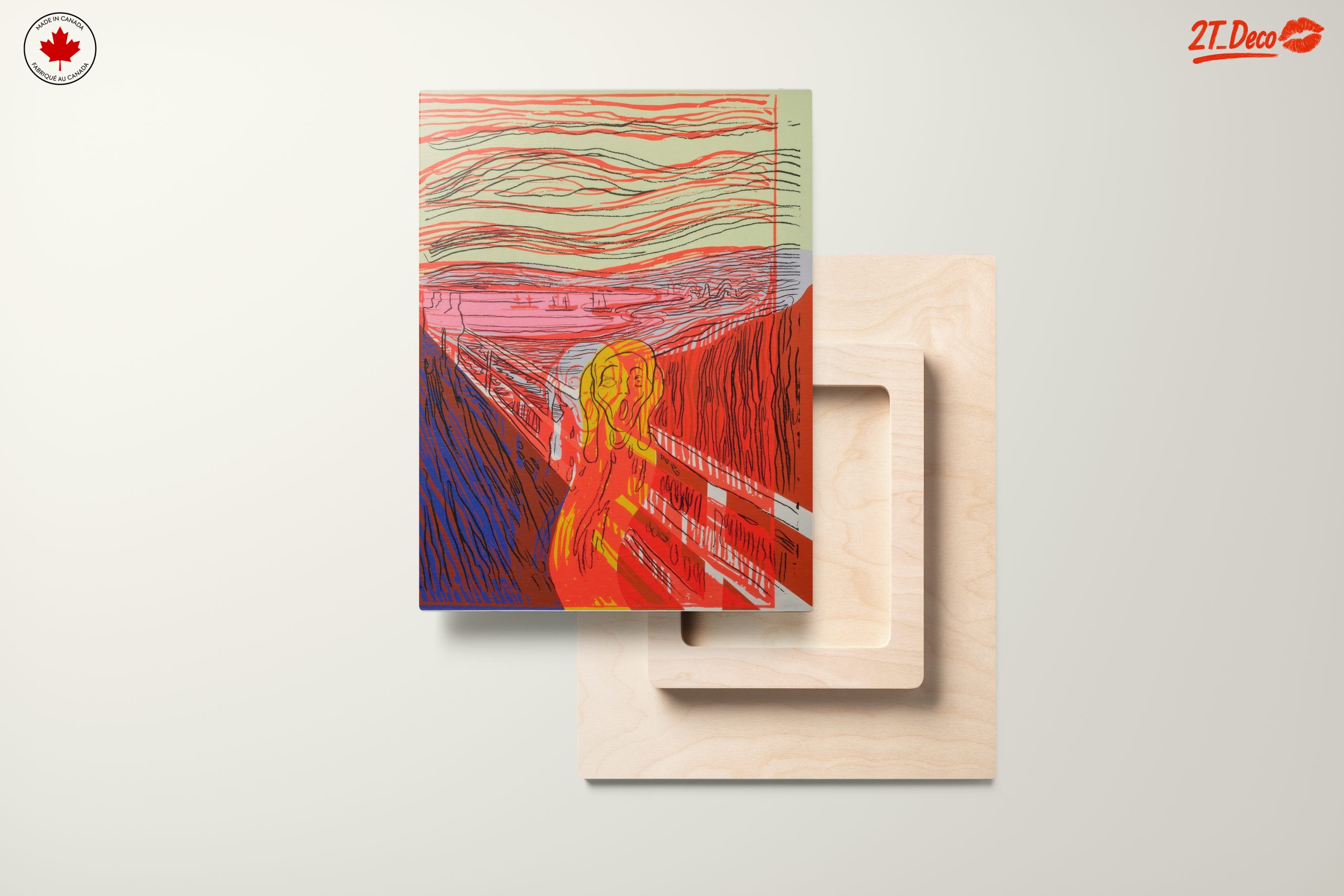 Modern Interpretation of The Scream in Vibrant Colors - Image 11