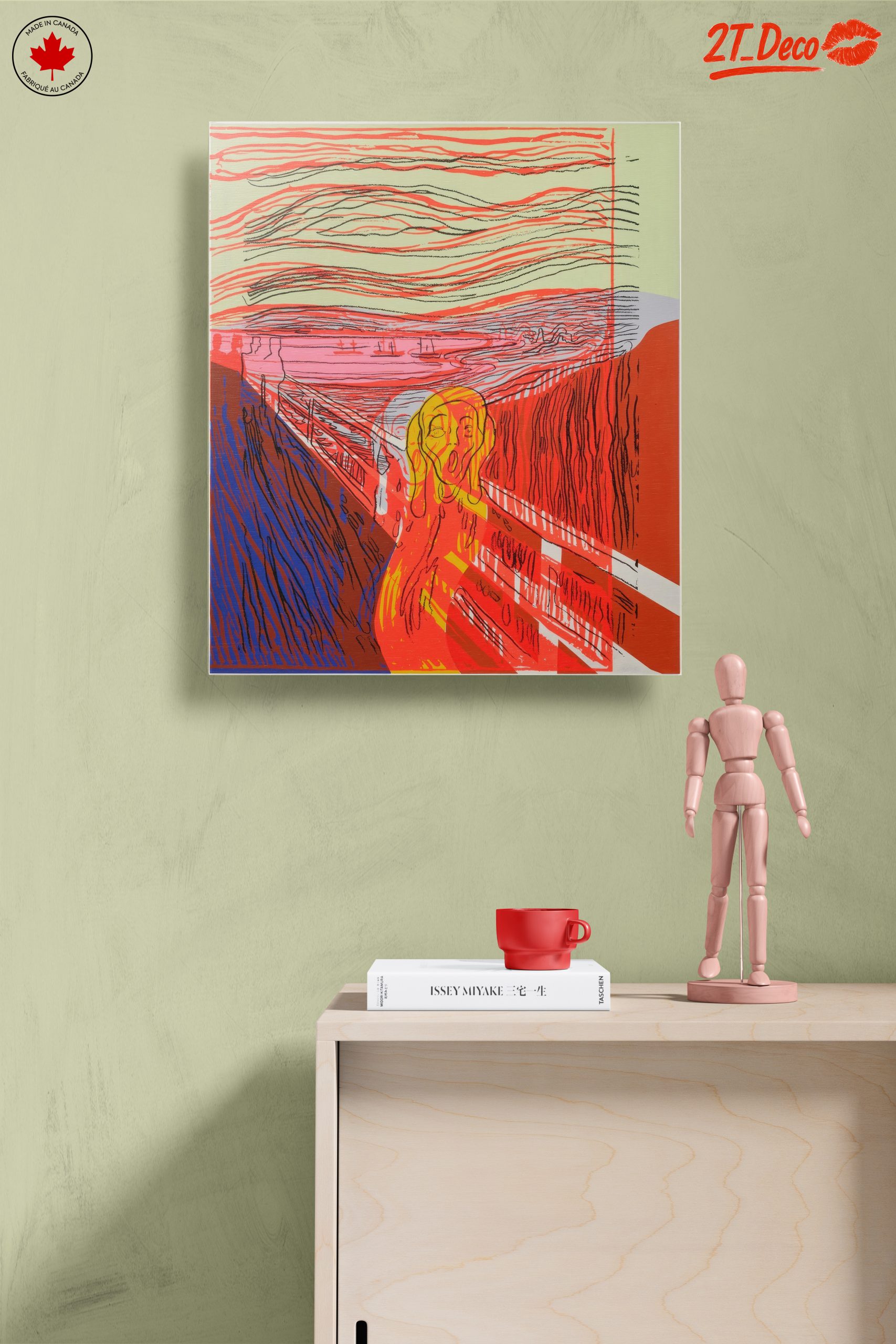 Modern Interpretation of The Scream in Vibrant Colors - Image 14