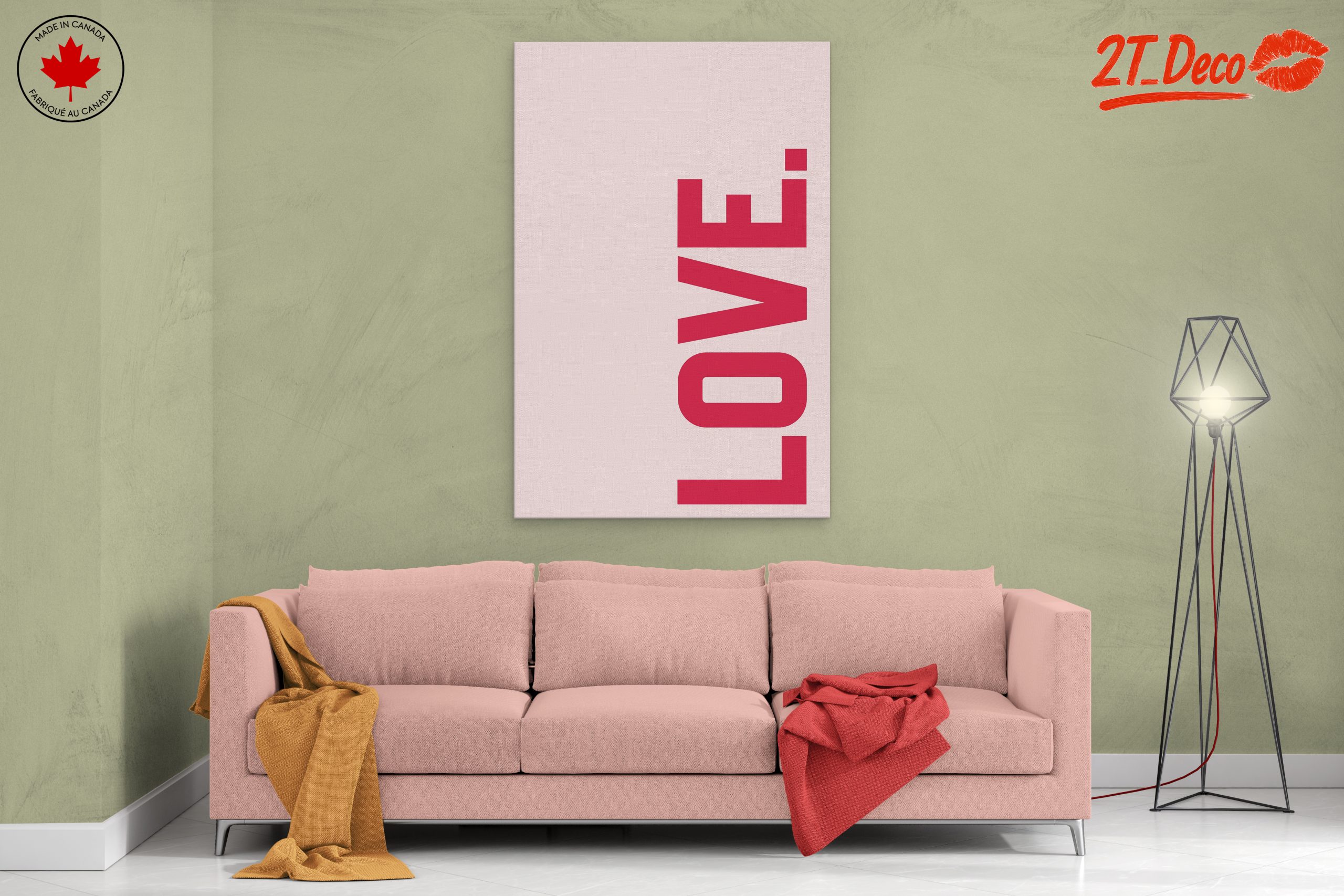 Love Bold Typography Art for Modern Decor - Image 2