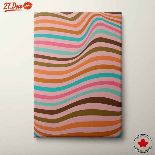 Colorful Abstract Waves Art for Modern Decor