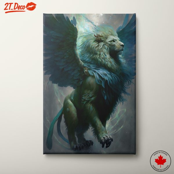 Majestic Winged Lion Artwork