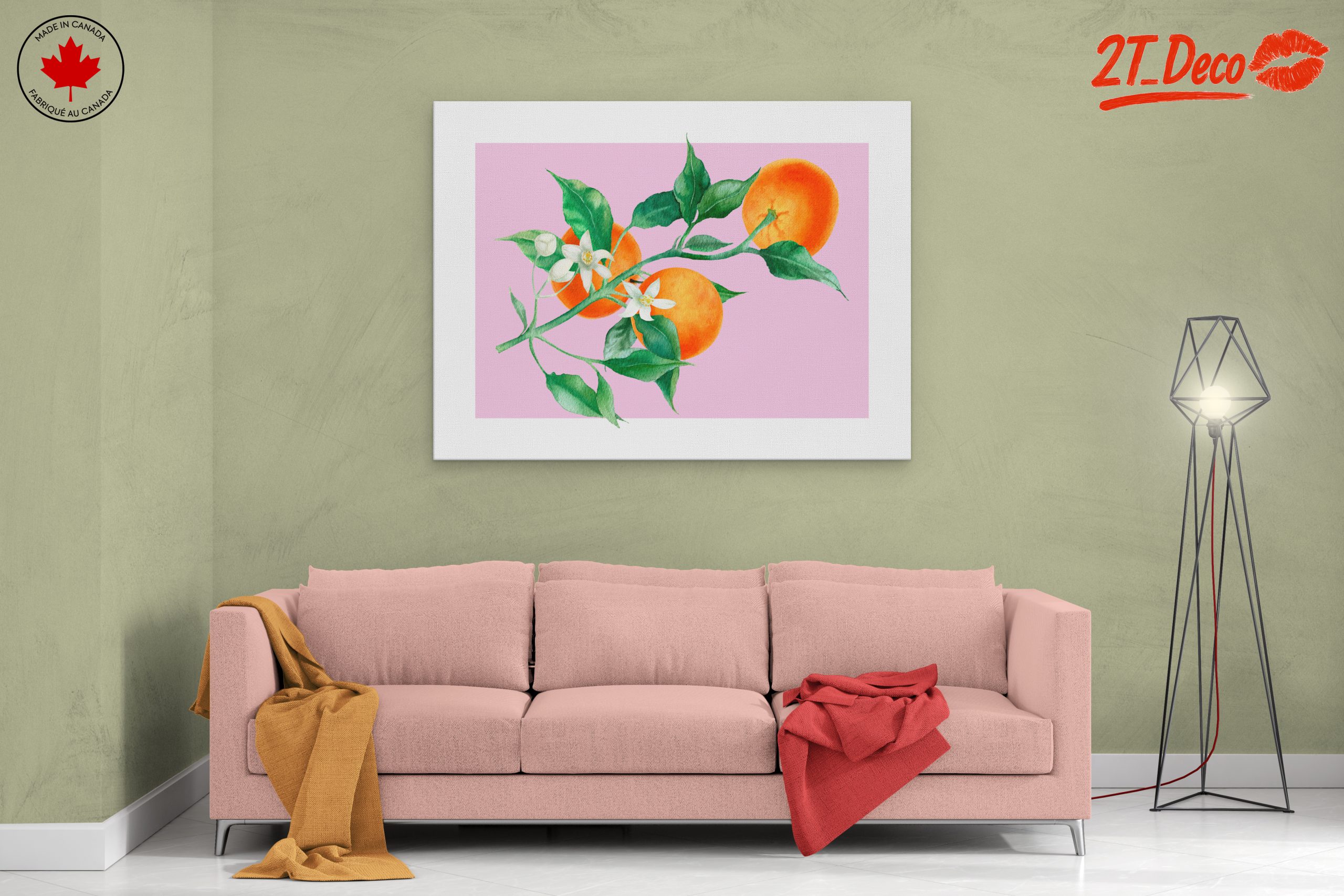 Oranges and Blossoms Botanical Art - Image 2