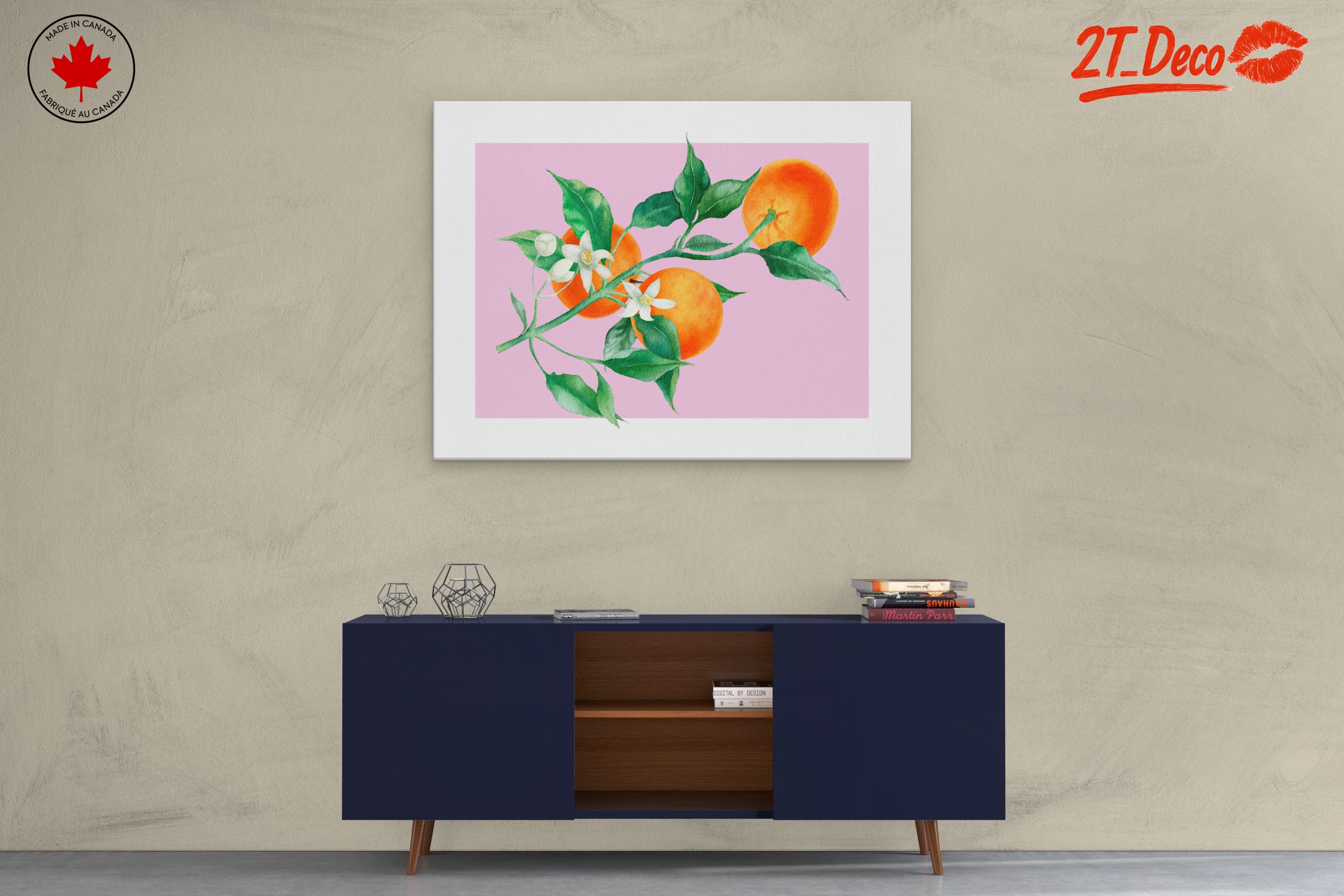 Oranges and Blossoms Botanical Art - Image 3
