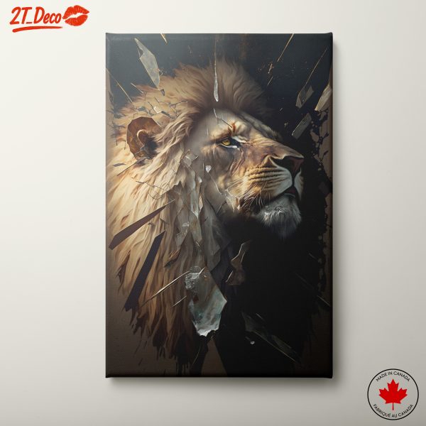 Majestic Lion Artistic Representation