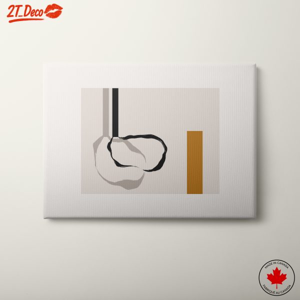 Modern Abstract Artwork in Neutral Tones