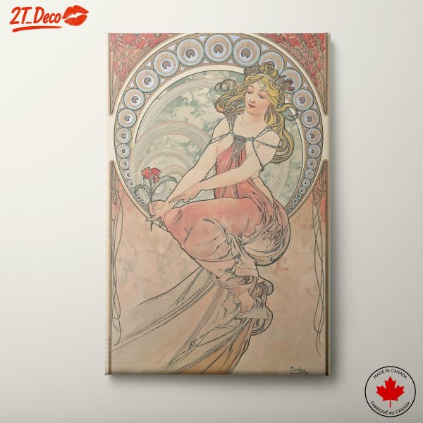 Alphonse Mucha Style Vintage Art