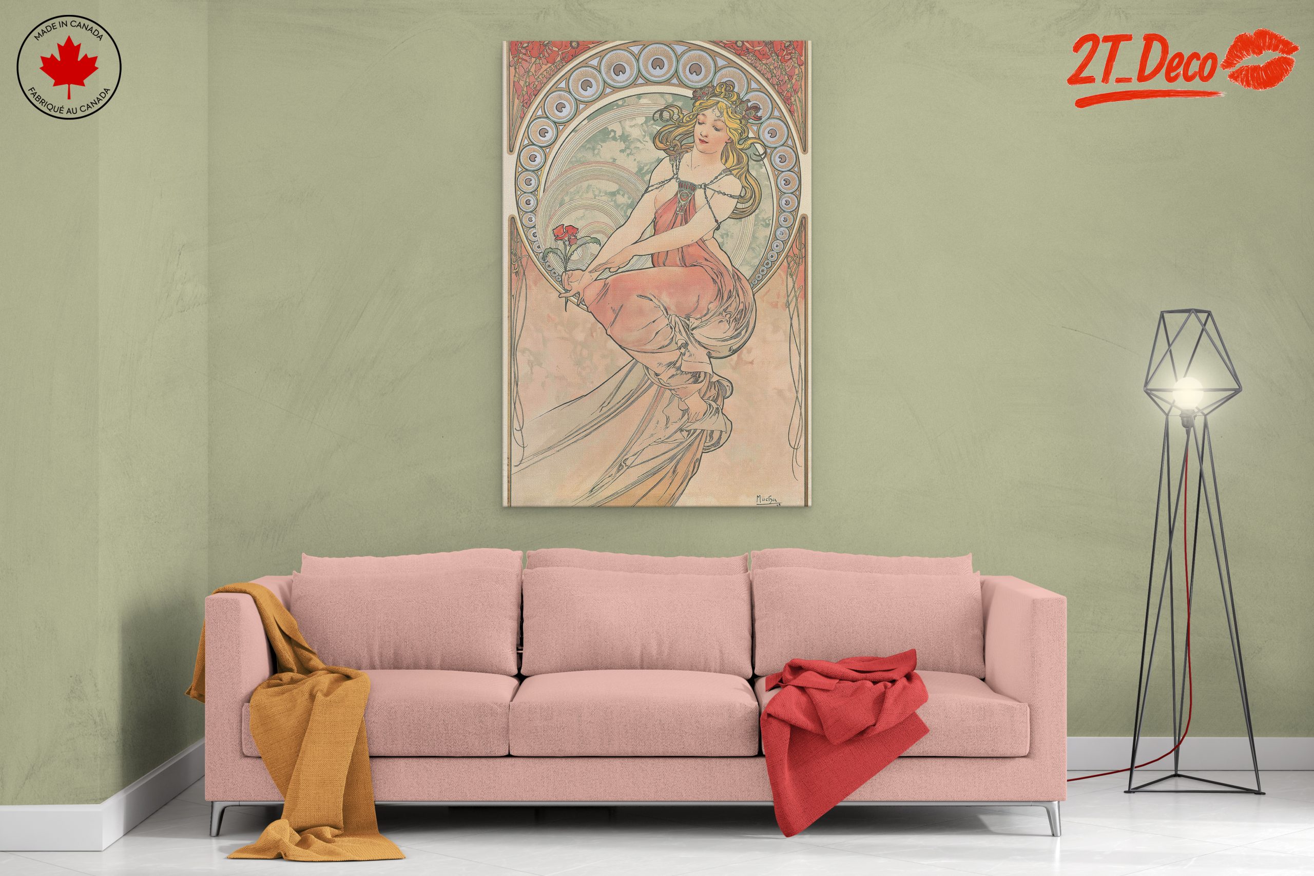Alphonse Mucha Style Vintage Art - Image 2