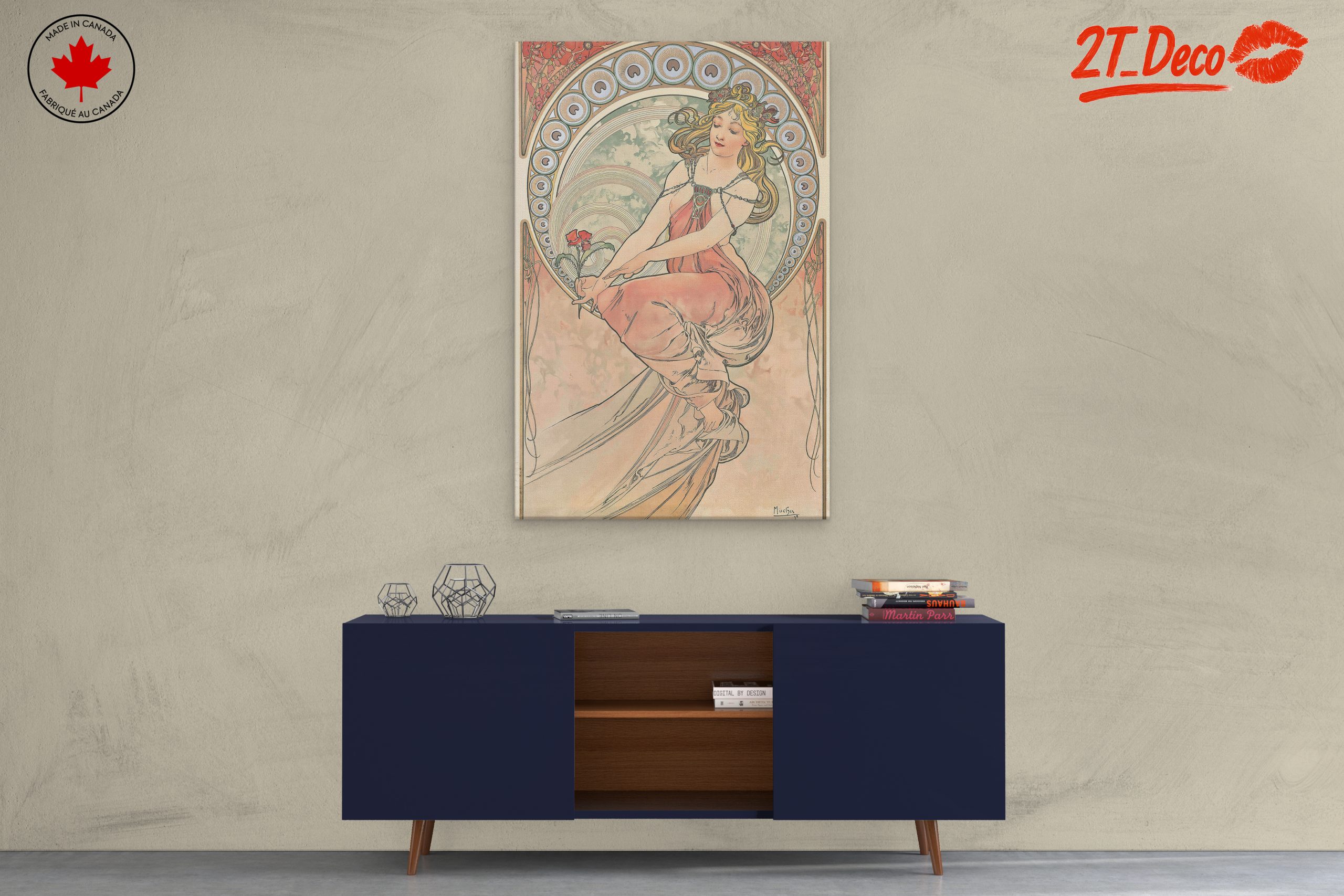 Alphonse Mucha Style Vintage Art - Image 3