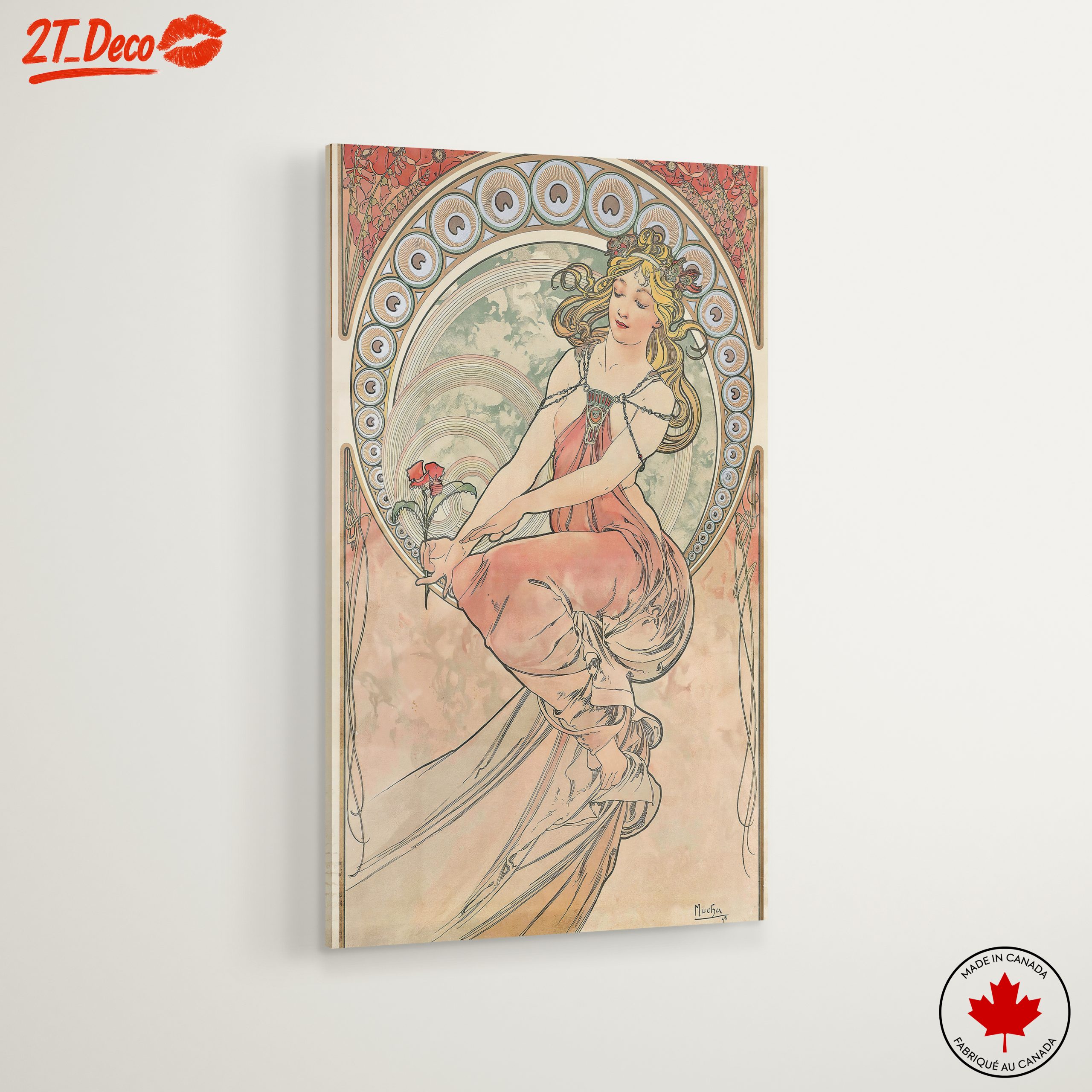 Alphonse Mucha Style Vintage Art - Image 6