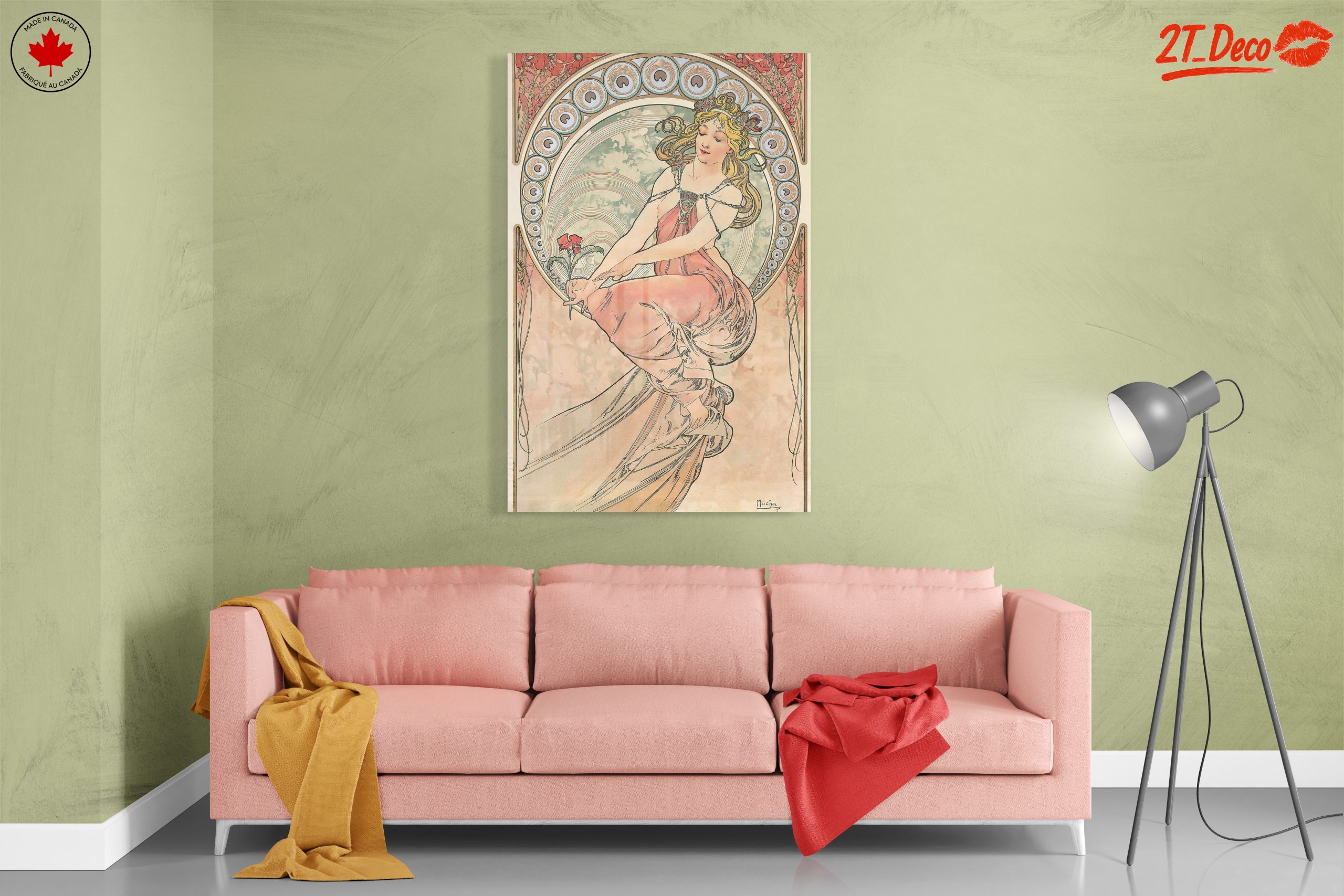 Alphonse Mucha Style Vintage Art - Image 7