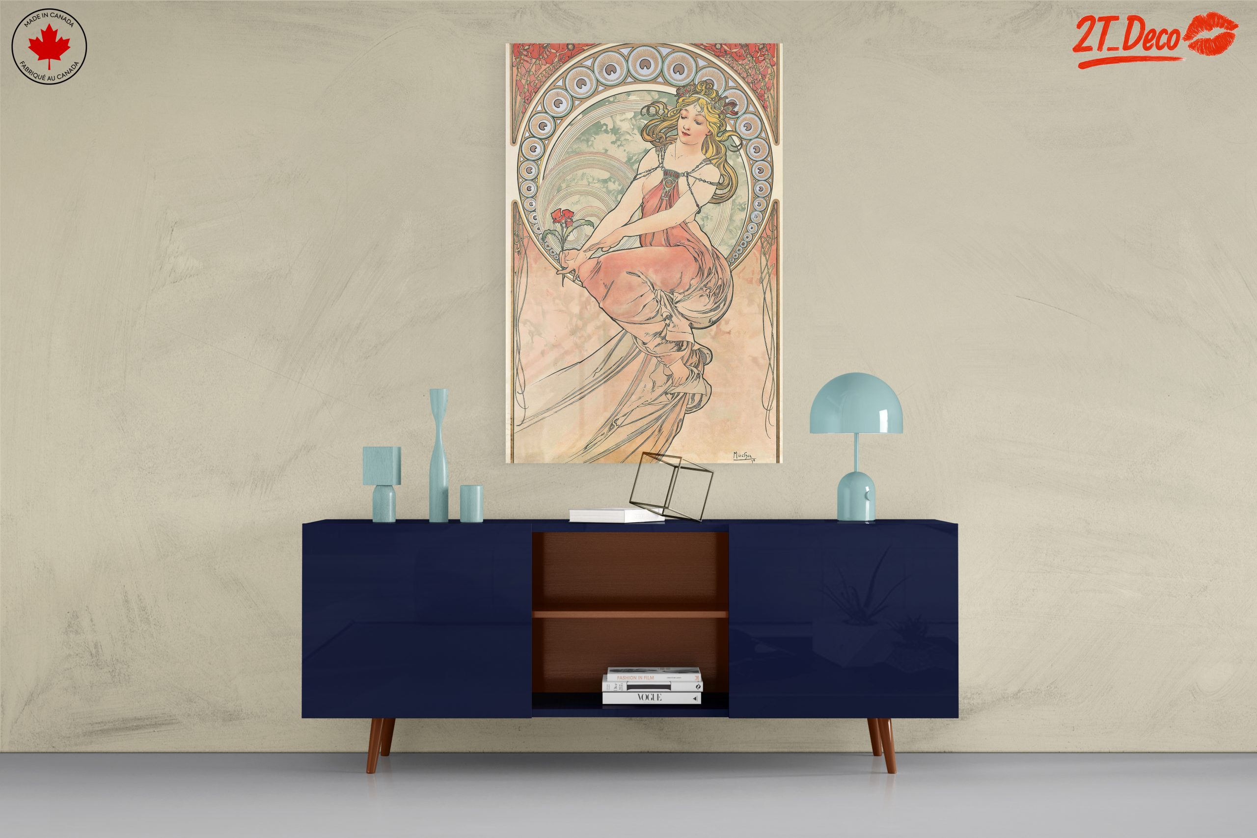 Alphonse Mucha Style Vintage Art - Image 8