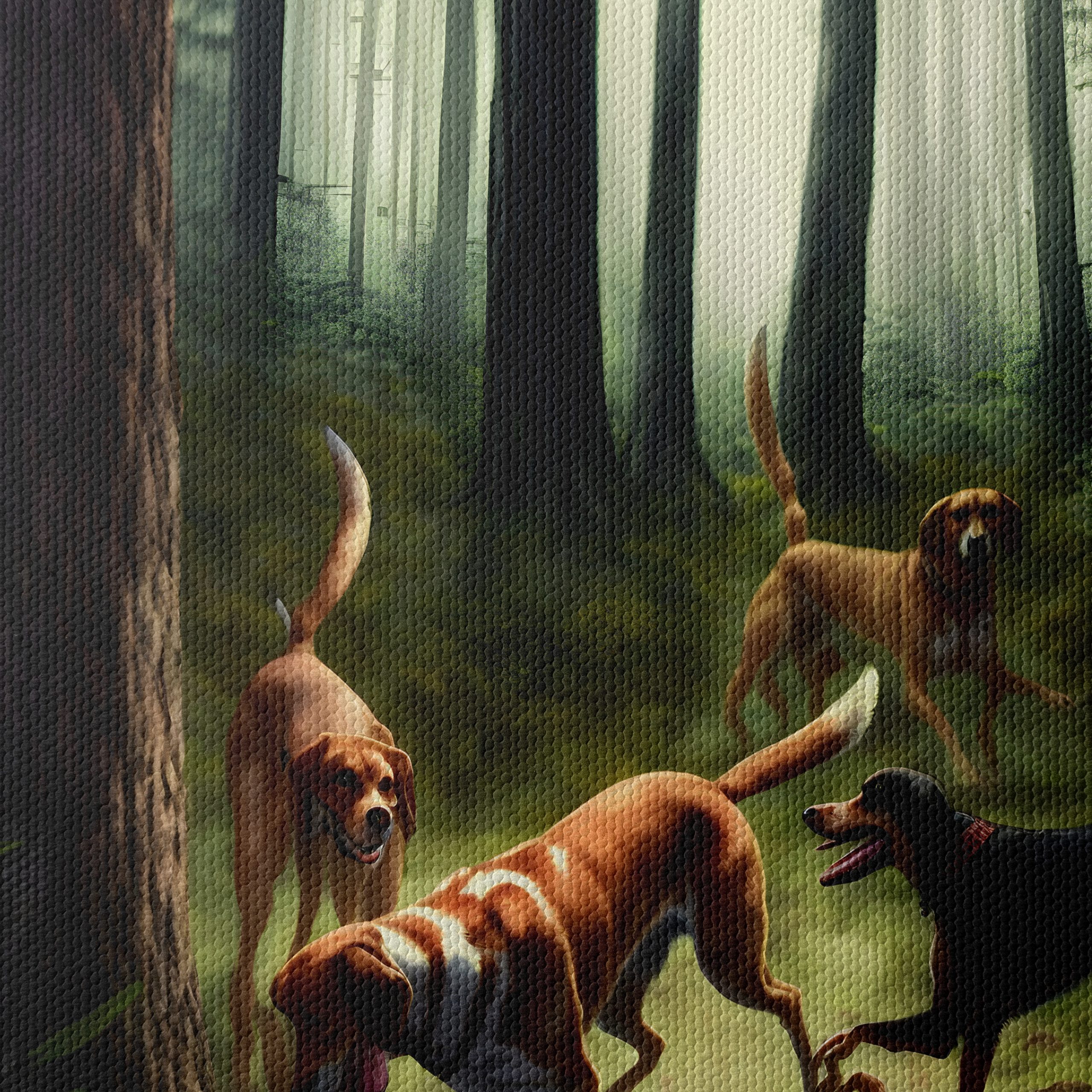 Playful Dogs in a Forest Setting - Image 4
