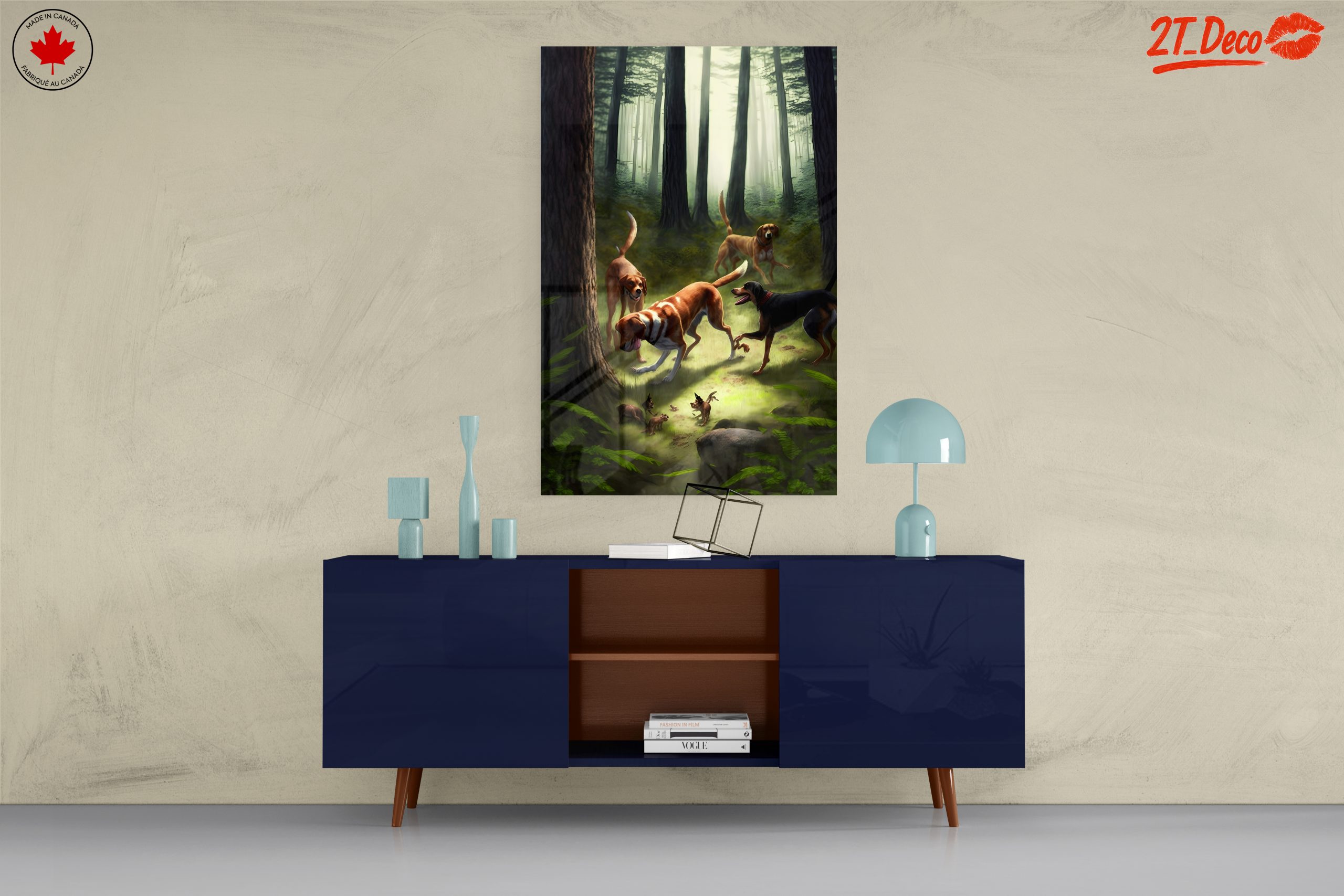 Playful Dogs in a Forest Setting - Image 8